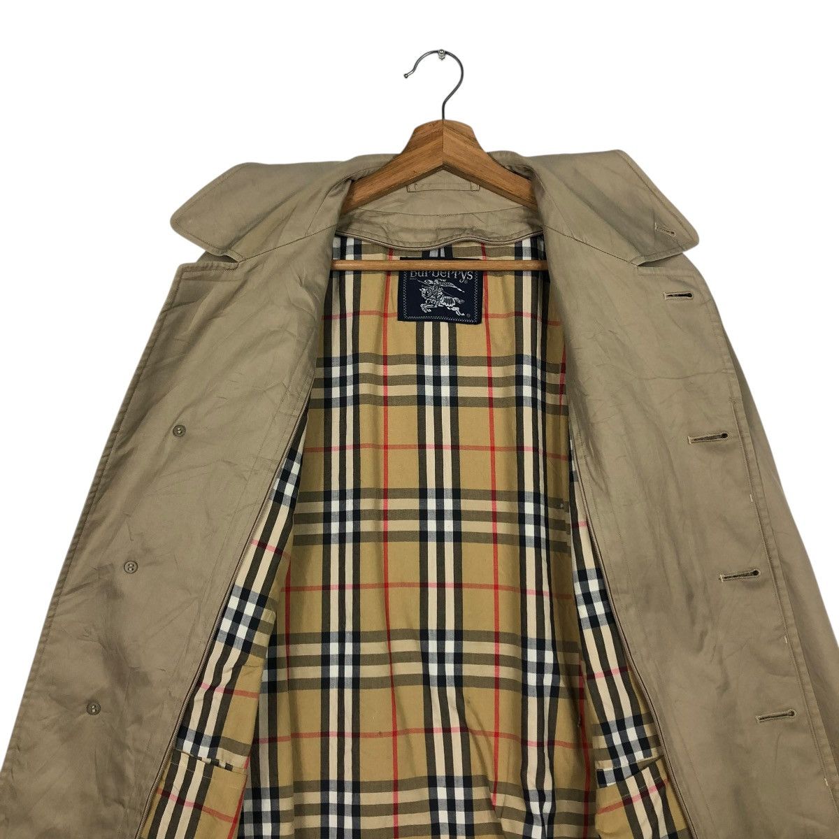 Burberry 🔥VINTAGE LONG JACKET BURBERRYS NOVA CHECK BLANKET Size US M / EU 48-50 / 2 - 17 Thumbnail
