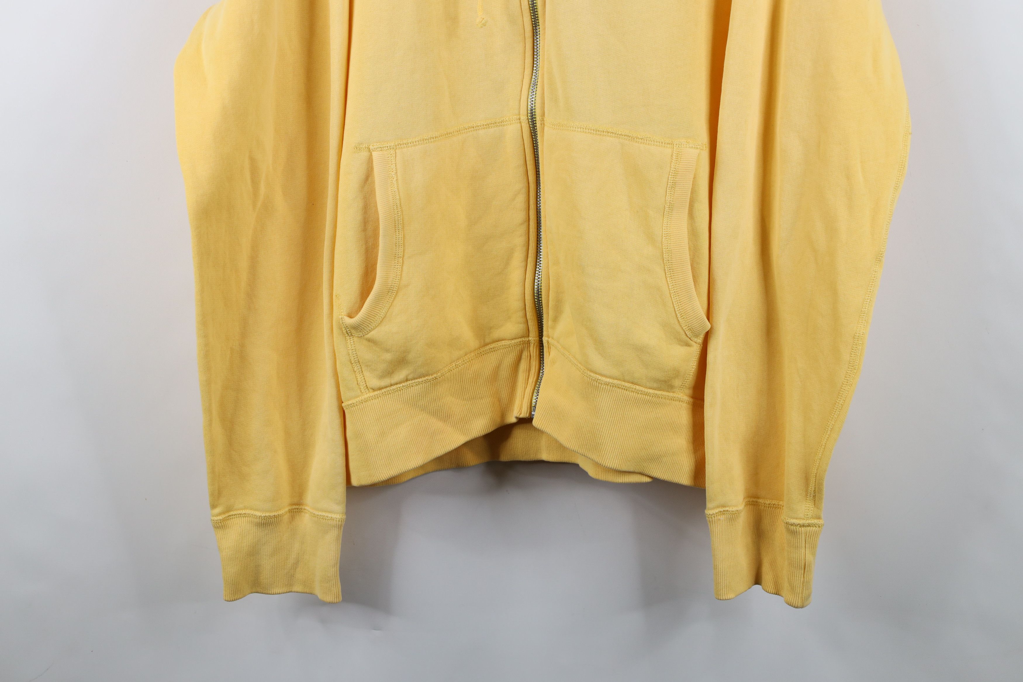 Ralph Lauren Vintage 90s Ralph Lauren Full Zip Hoodie Sweatshirt Yellow Size US XL / EU 56 / 4 - 3 Thumbnail
