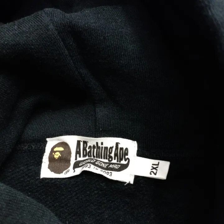 Bape BAPE Men's Black Reversed Logo Pullover Hoodie Size US XXL / EU 58 / 5 - 4 Thumbnail