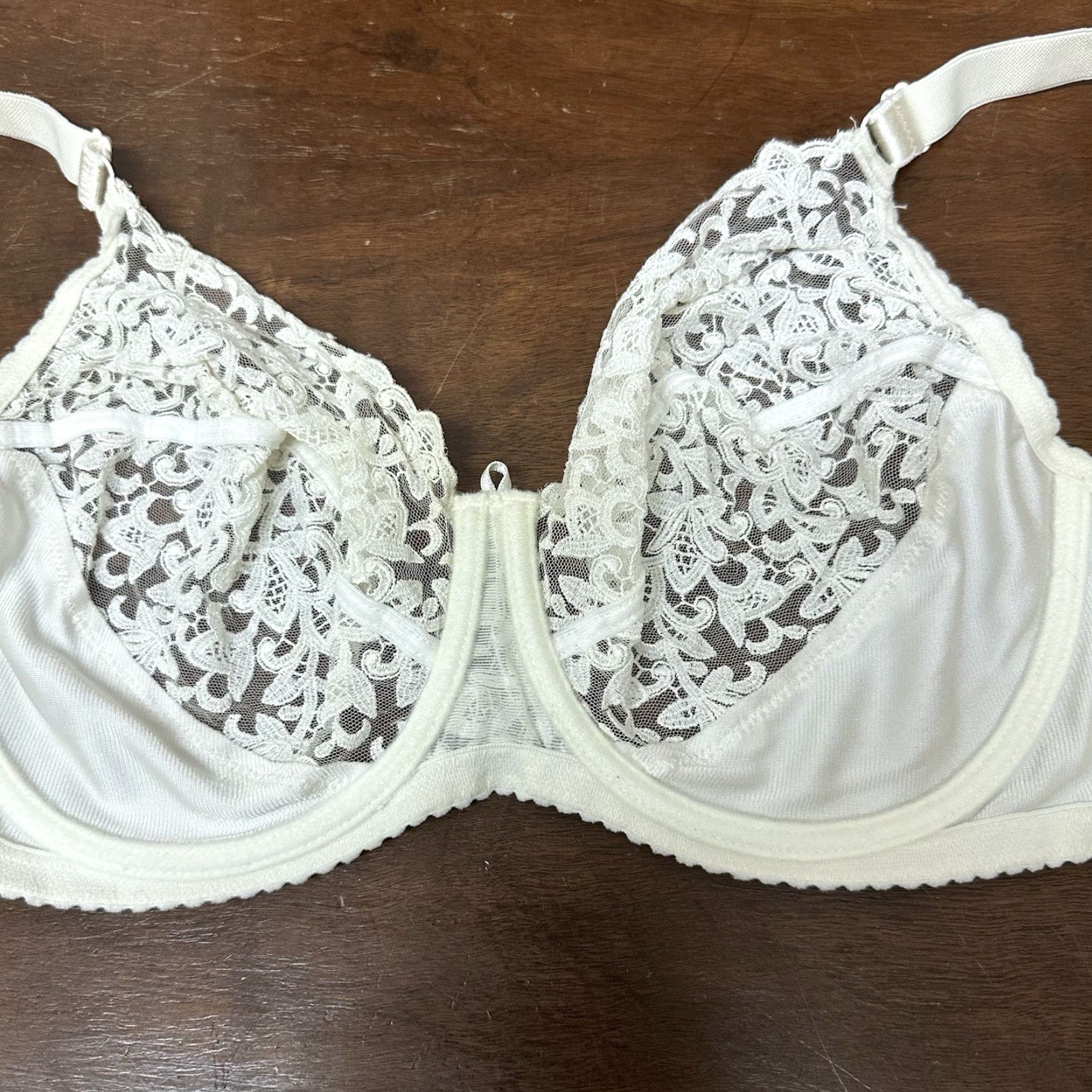 Vintage VINTAGE Wacoal Sheer Lace Nylon Bullet Bra 34DD NEW NOS Size ONE SIZE - 5 Thumbnail