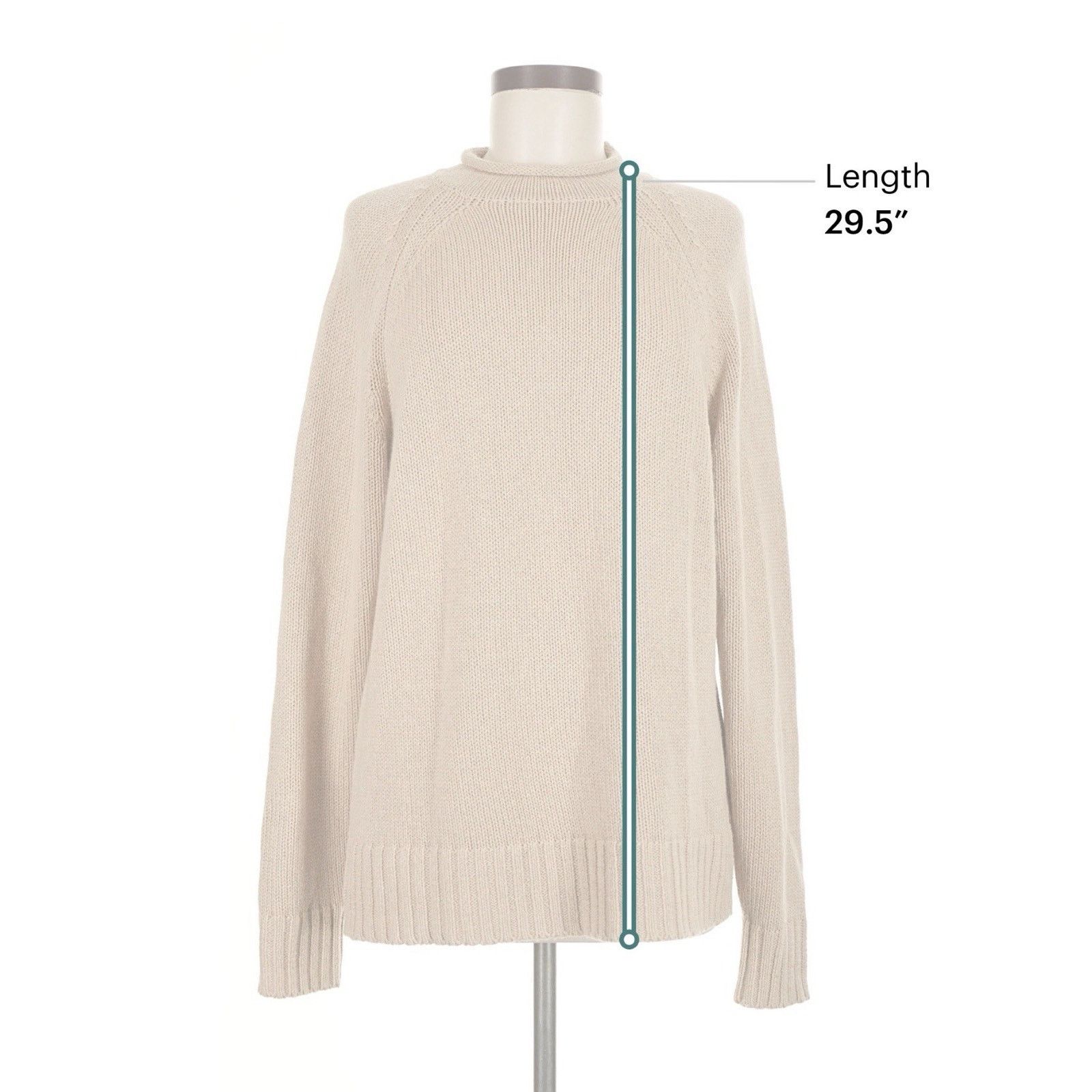 Alex Mill Alex Mill Freja Rolled Neck Knit Sweater Tan Beige M Size M / US 6-8 / IT 42-44 - 4 Thumbnail