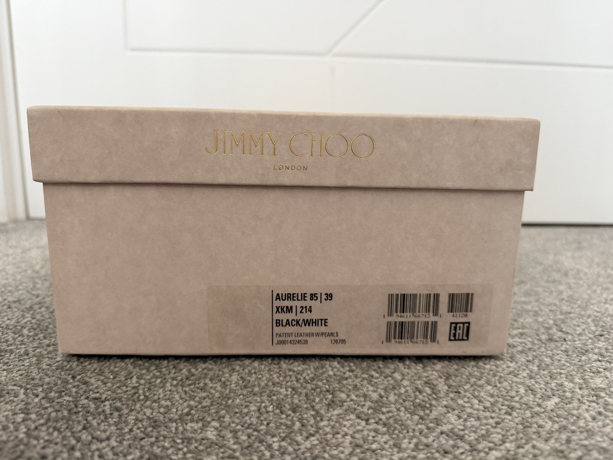 Jimmy Choo Jimmy Choo Aurelie 85 l 39 Black/ White Size US 9 / IT 39 - 9 Thumbnail