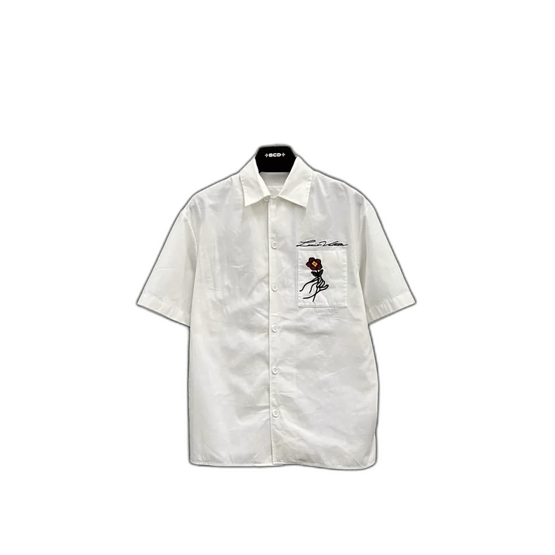 Louis Vuitton Louis Vuitton Short Sleeve Embroidered Shirt Size US M / EU 48-50 / 2 - 1 Thumbnail