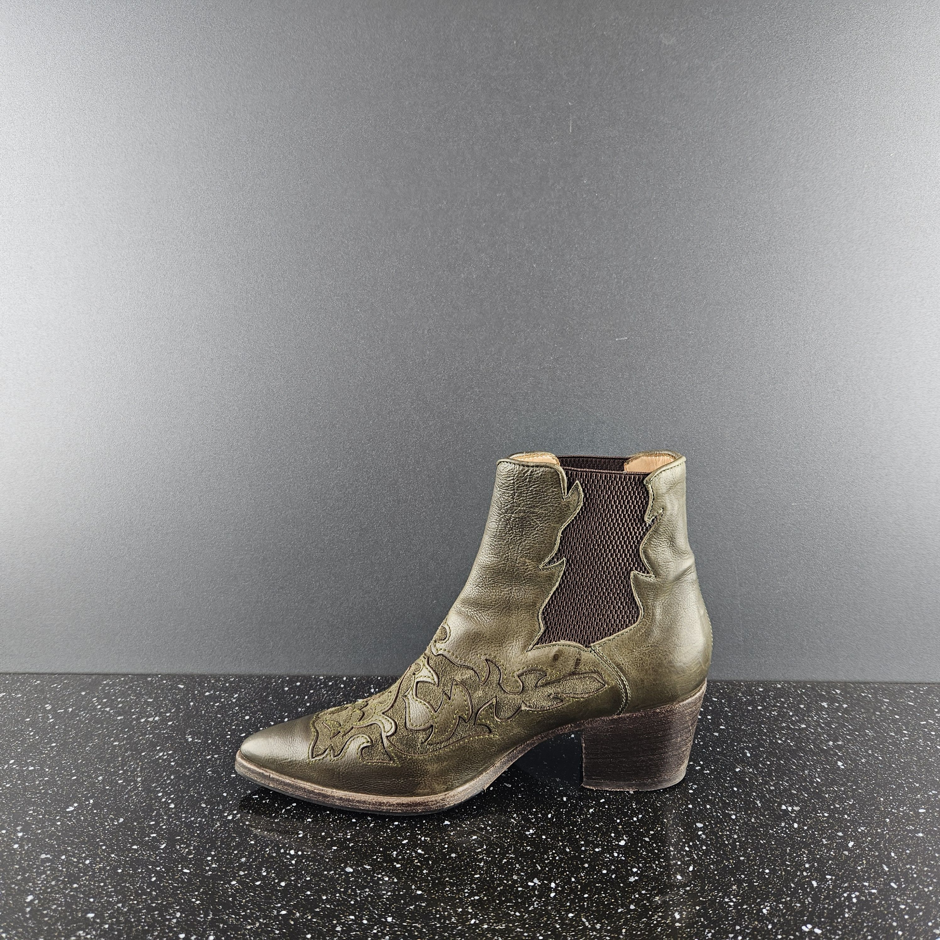 Alberto Fasciani Alberto Fasciani YARA 46036 Green Boots Sz 37 Size US 7 / IT 37 - 2 Thumbnail