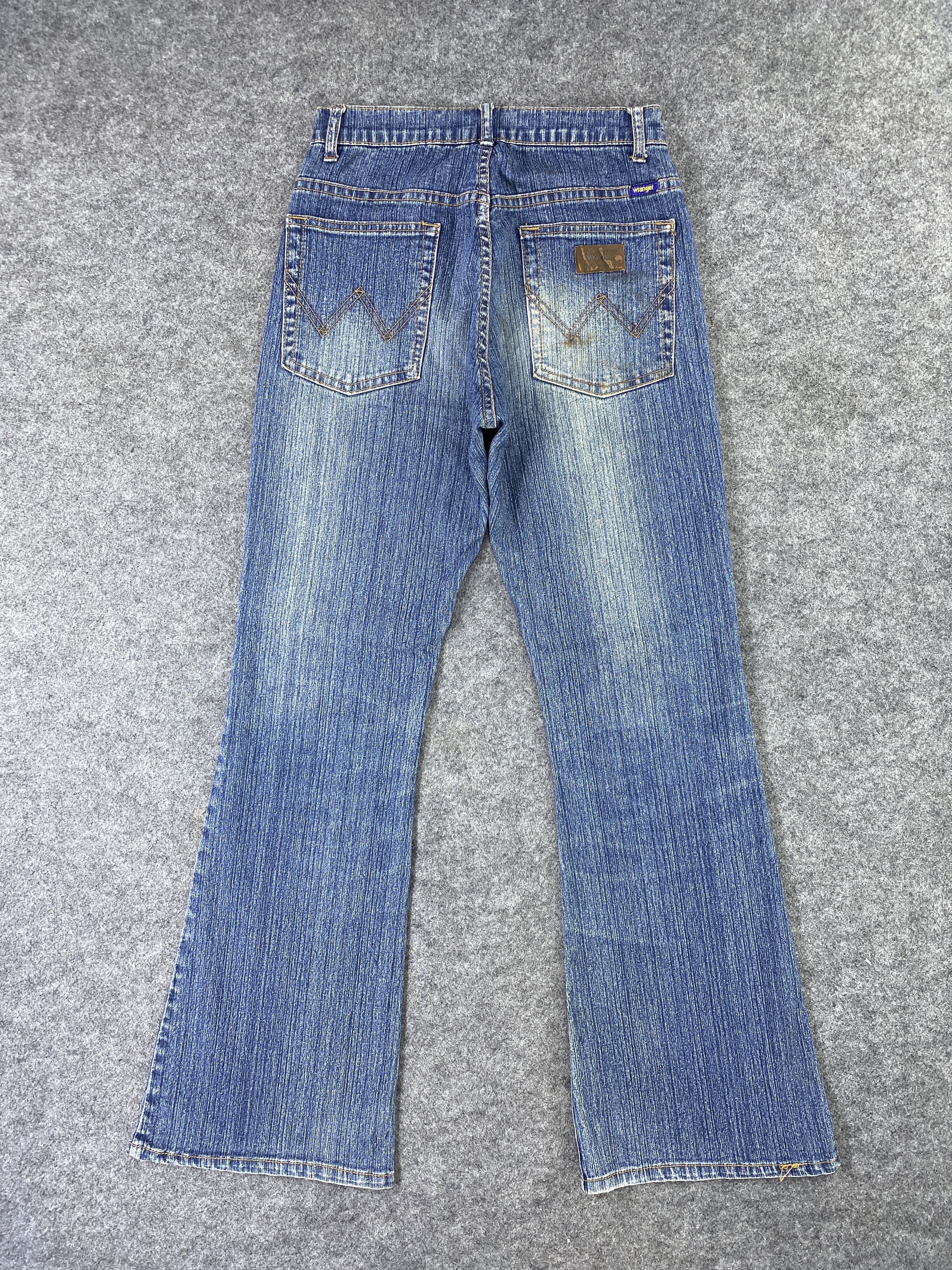 Wrangler Vintage Wrangler Blue Wash Bootcut Jeans - J1070 Size 25" / US 0 / IT 36 - 3 Thumbnail