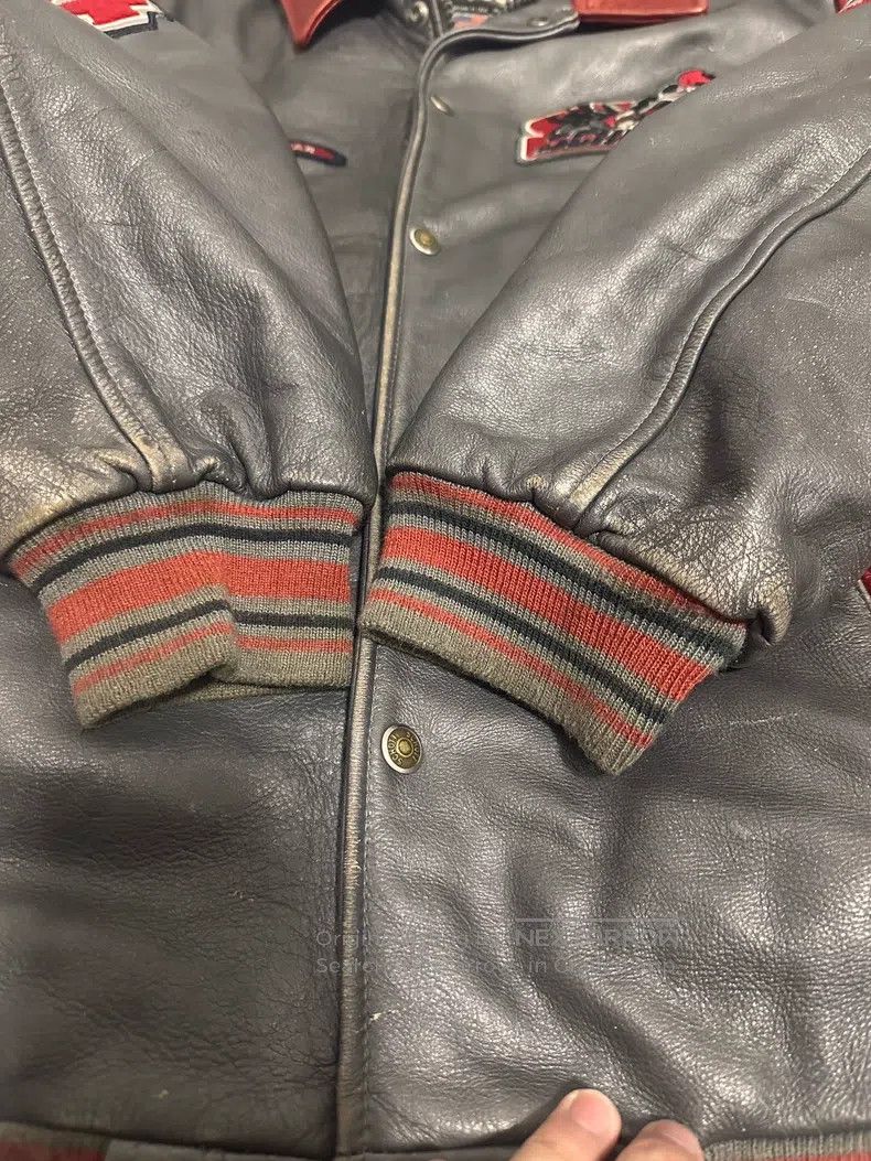 Schott Schott NYC racing motorcycle vintage rare two-tone leather Size US XL / EU 56 / 4 - 8 Thumbnail