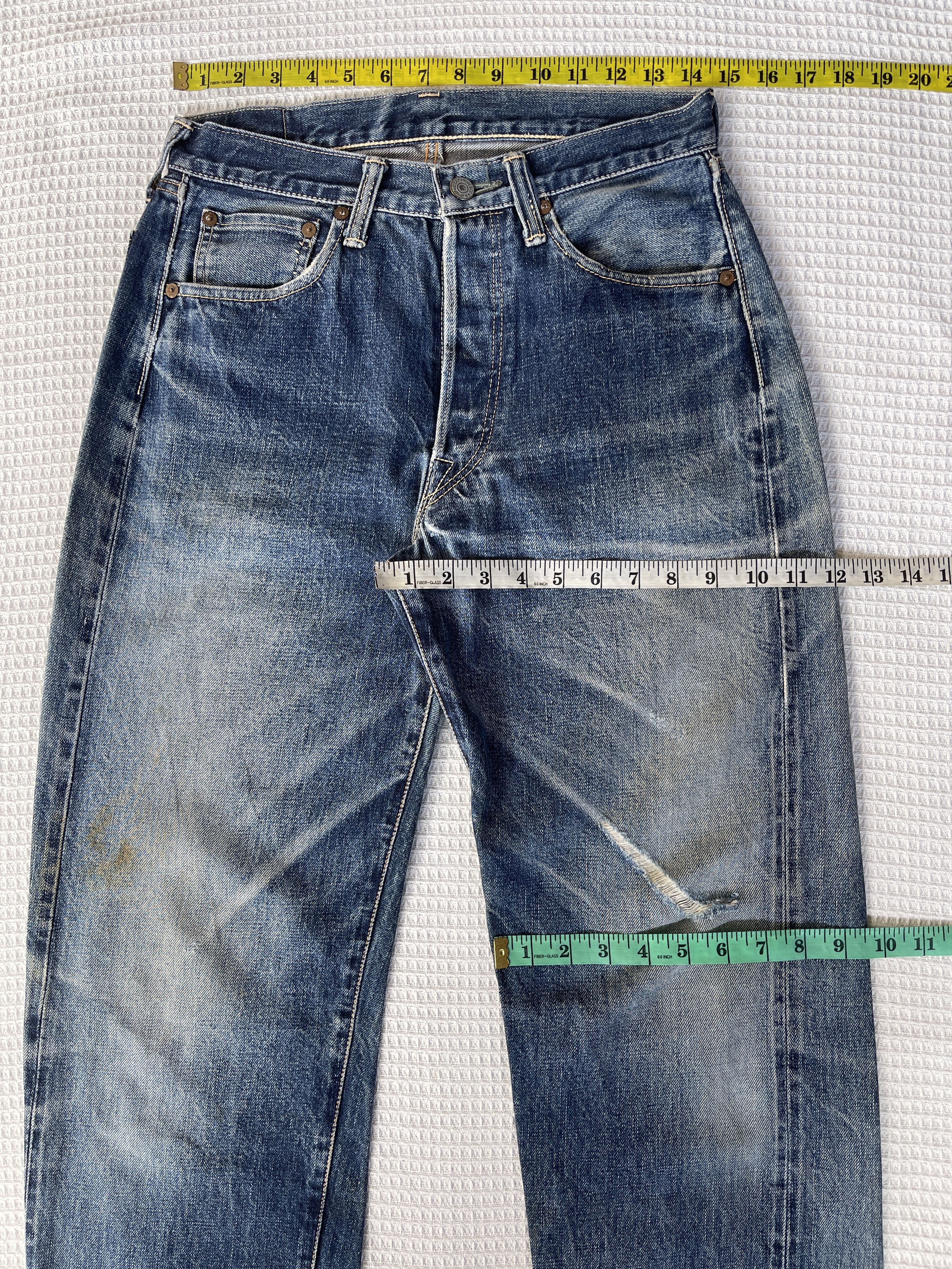 Japanese Brand Last Drop🔥Rare🔥Vtg PHERROW’S Selvedge Distressed Denim Jeans Size US 29 - 14 Thumbnail