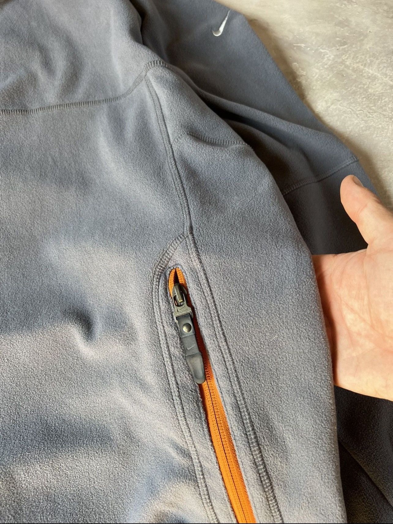 Vintage Vintage Nike Y2k Baggy Swoosh Fleece Zip Jacket Size US XXL / EU 58 / 5 - 4 Thumbnail