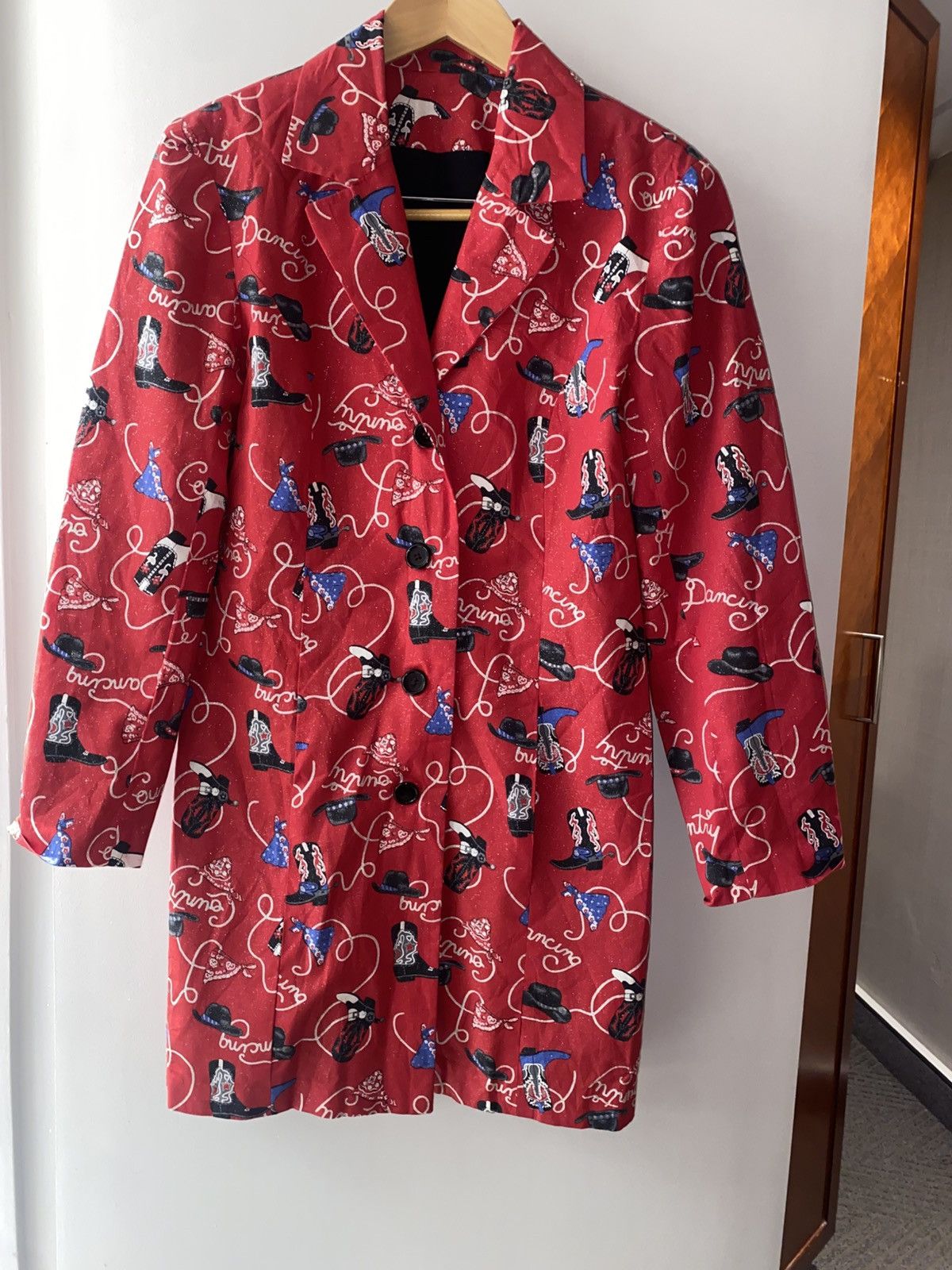 Other Western Printed Sparkle Red Coat Size M / US 6-8 / IT 42-44 - 7 Thumbnail