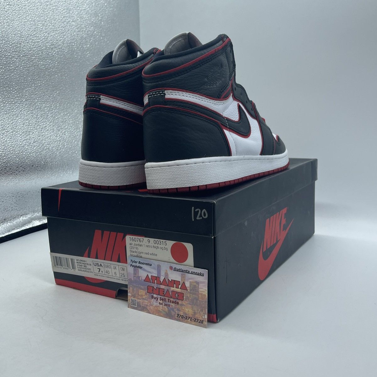 Jordan Brand Air jordan 1 high bloodline Size US 7 / EU 40 - 5 Thumbnail