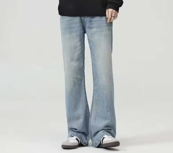 Japanese Brand Washed light blue bootcut jeans Size US 33 - 3 Thumbnail