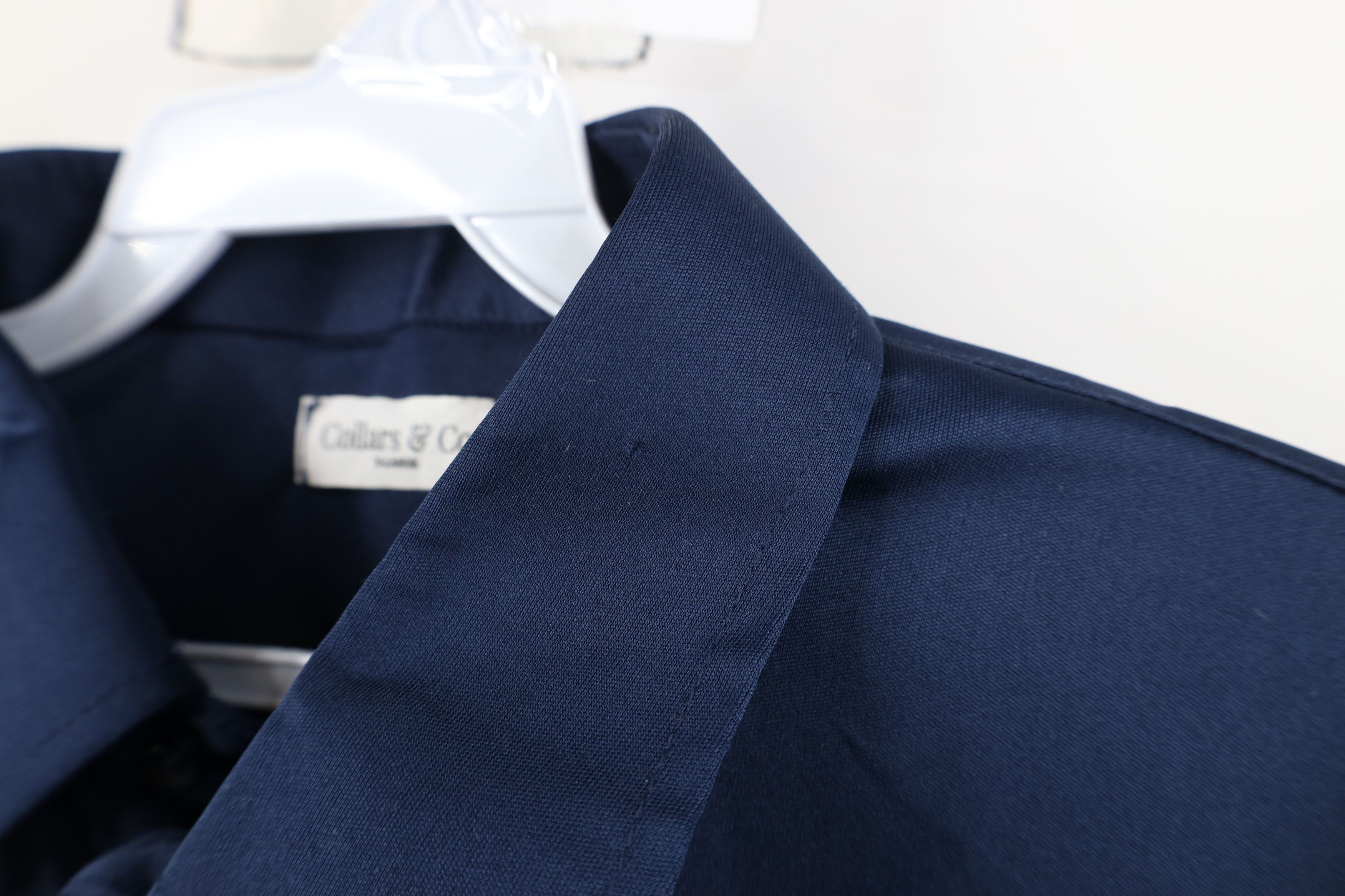 Vintage Collars and Co Performance Knit Golf Polo Shirt Navy Blue Size US XL / EU 56 / 4 - 5 Thumbnail