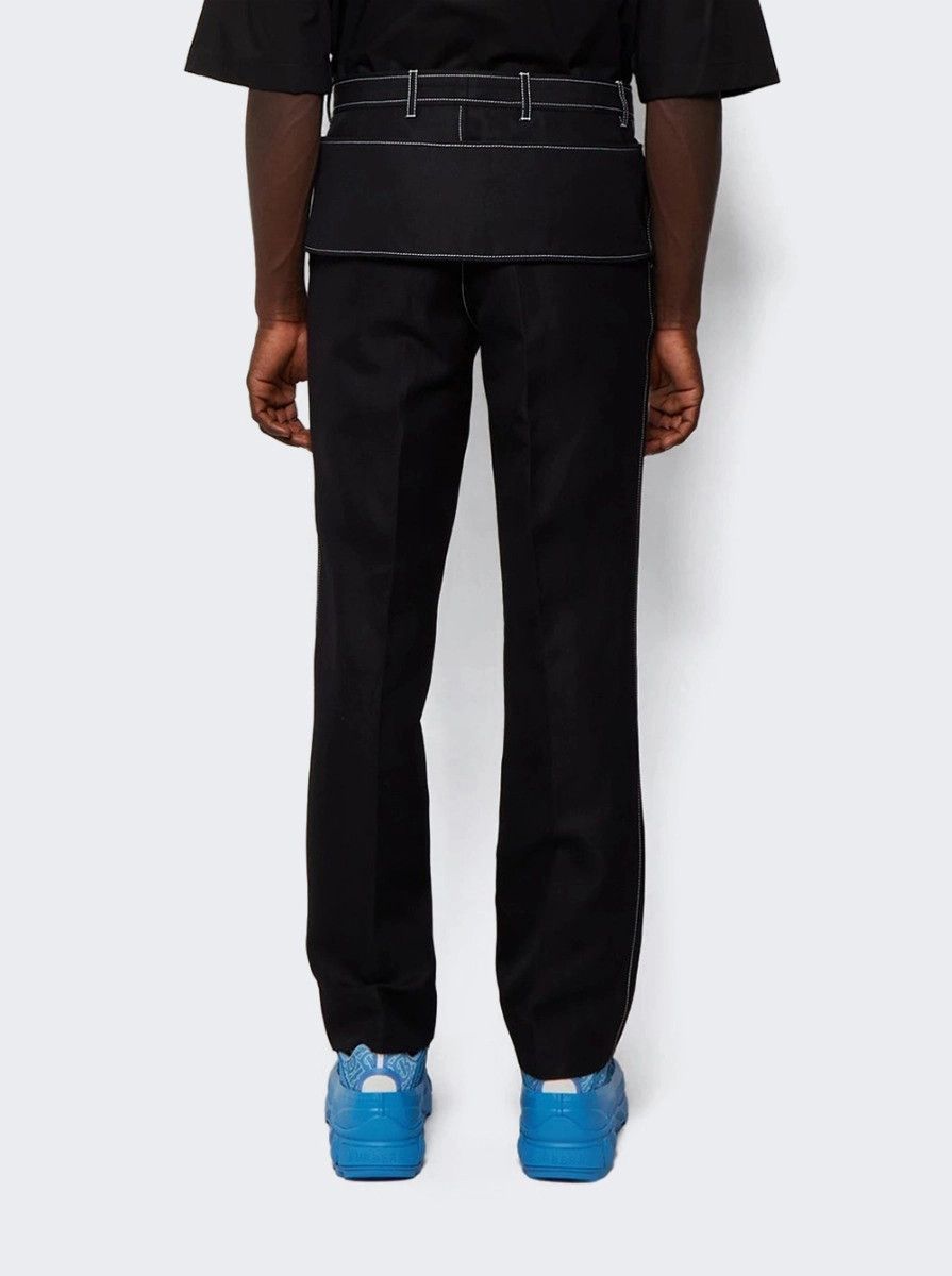 Burberry o1mle0326 Classic Contrast Seam Pants in Black Size US 30 / EU 46 - 7 Thumbnail