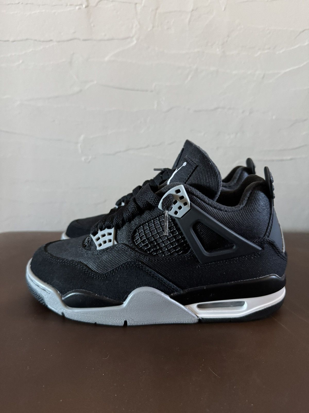 Jordan Brand Black Canvas Jordan 4s ‘2022’ Size US 5.5 / IT 35.5 - 5 Thumbnail