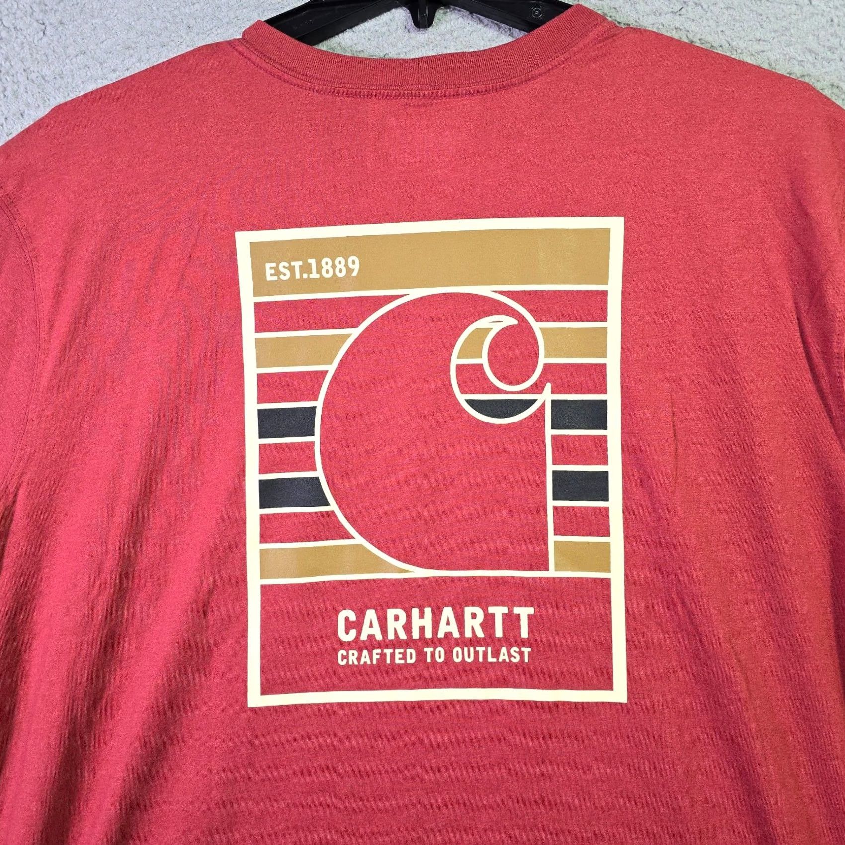 Carhartt CARHARTT Shirt Mens 2XL Red Pocket Tee Outdoor Casual NWT Logo Size US XXL / EU 58 / 5 - 5 Thumbnail