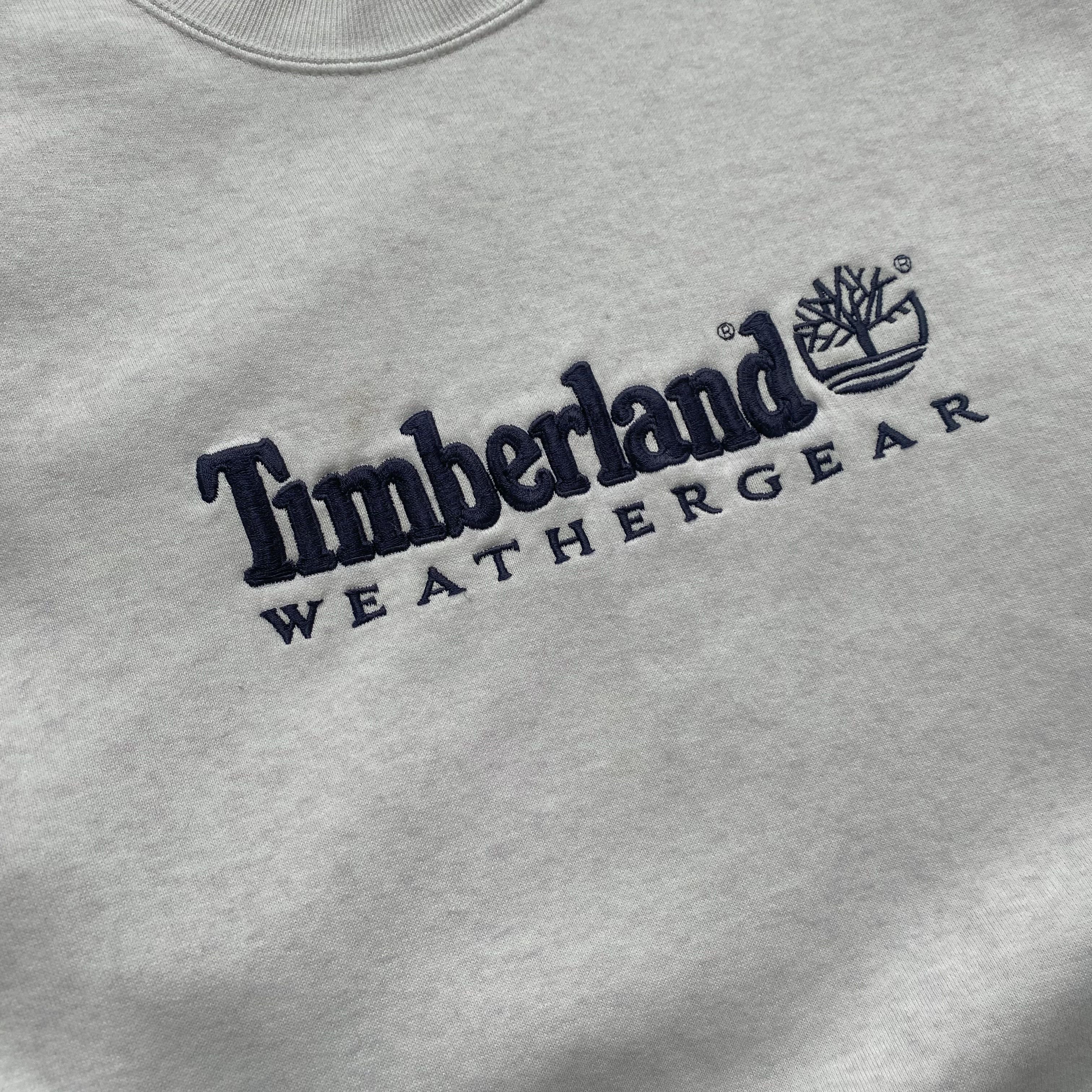 Timberland Vintage 90s Trashed Timberland Sweatshirt Centr Big Logo Size US M / EU 48-50 / 2 - 4 Thumbnail