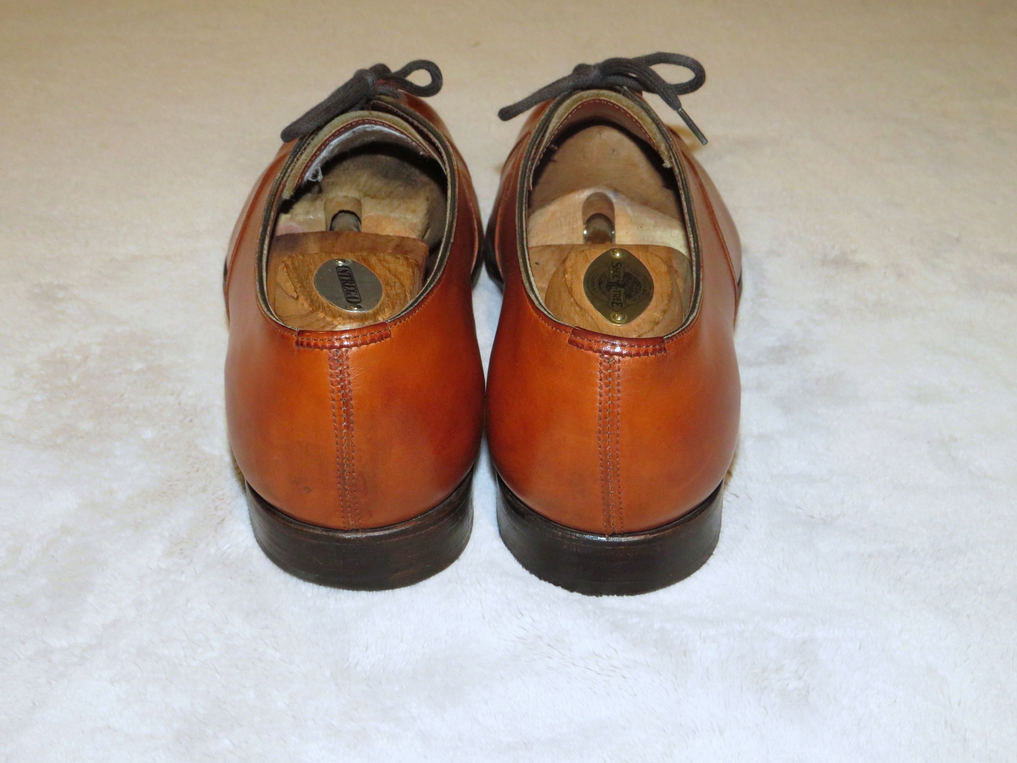 Edward Green Chelsea Burnt Pine Antiqued Leather Derby 202 Last Size 8D Size US 8 / EU 41 - 7 Thumbnail
