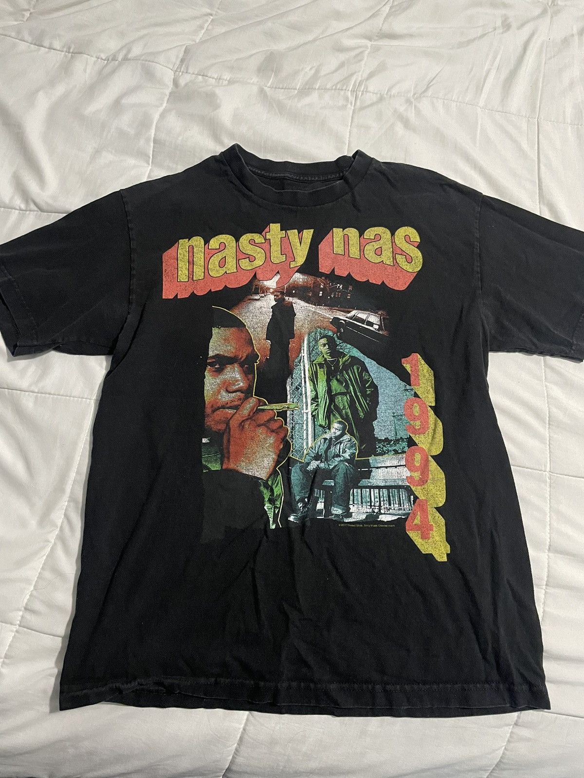 Nas × Vintage Nasty Nas 1994 Illmatic Graphic Tee Size US M / EU 48-50 / 2 - 1 Thumbnail