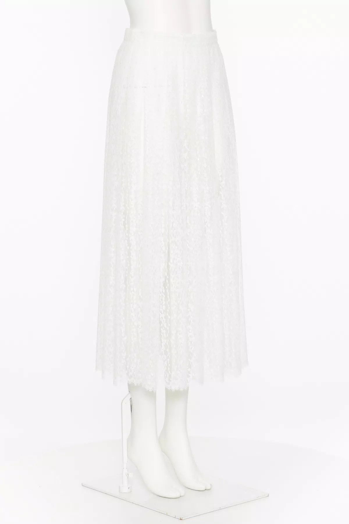 Valentino o1s1wg110426 Midi Skirt in White Size 28" / US 6 / IT 42 - 2 Thumbnail