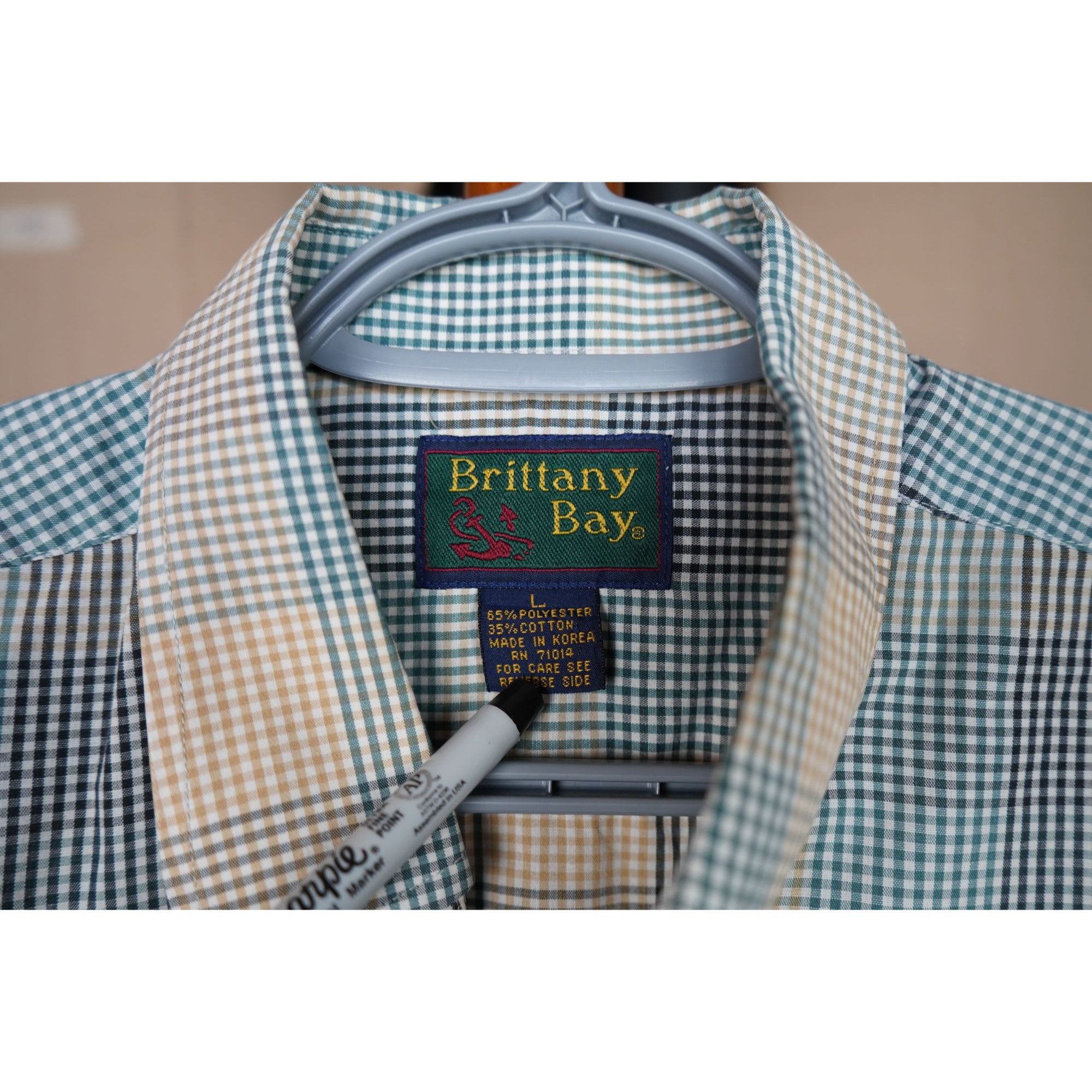 Vintage Britanny Bay Casual Shirt Men's L #348 Size US L / EU 52-54 / 3 - 5 Thumbnail