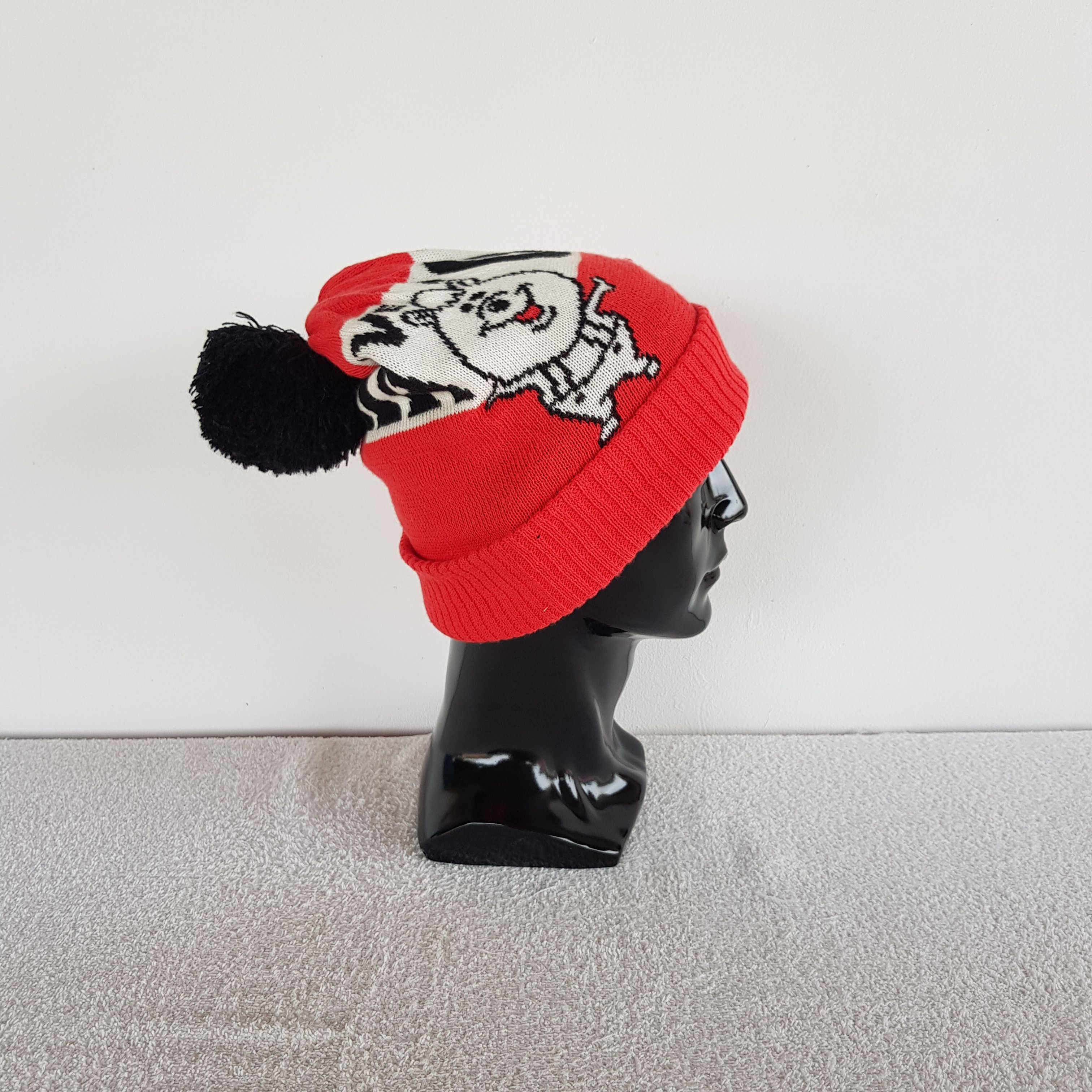 Japanese Brand Vintage Japanese Pom Pom Beanie 90s Knit Snow Caps Hats Size ONE SIZE - 3 Thumbnail