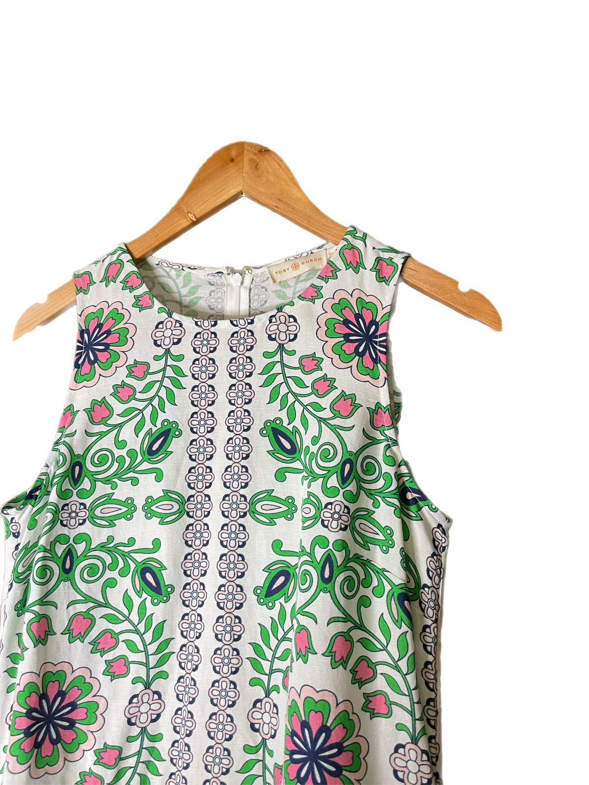 Tory Burch Tory Burch Garden Party Flora Linen Dress Women’s Size XS Size XS / US 0-2 / IT 36-38 - 4 Thumbnail