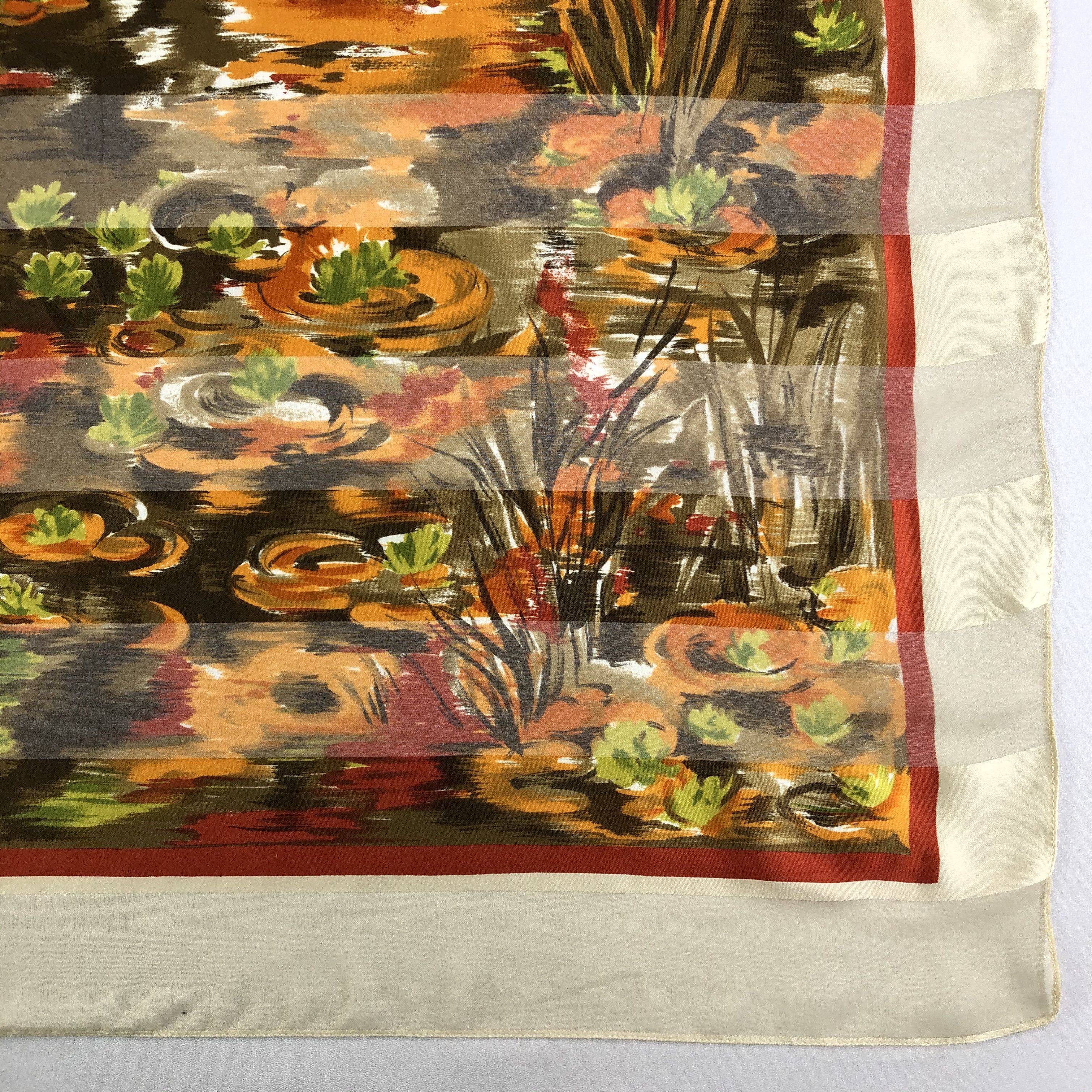 Vintage Vintage Laurent Monteil Paris Silk Scarf Size ONE SIZE - 3 Thumbnail