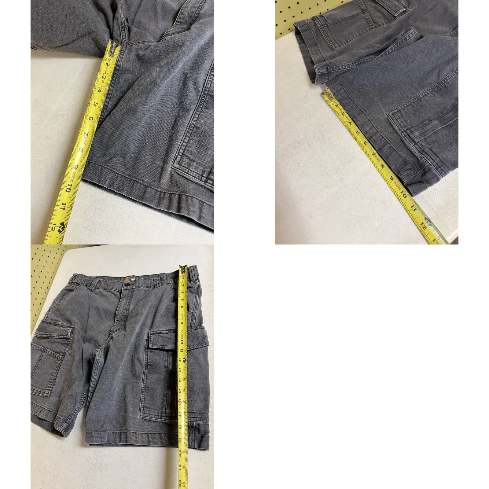 Carhartt Carhartt Men's Cargo Shorts Gray 34 Relaxed Fit 10.5in Inseam Canvas Utility Pockets Workwear Outdoor Modern Casual Size US 34 / EU 50 - 8 Thumbnail