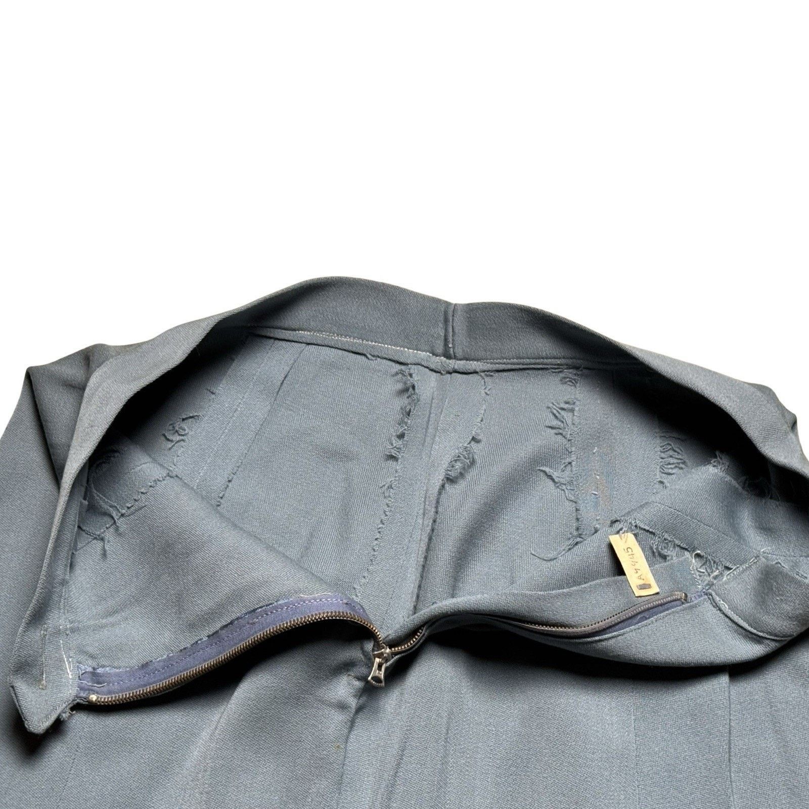 Other VTG Women's 2 Pc Antique Blue Dress Suit S 1940s Skirt WWII Size XS / US 0-2 / IT 36-38 - 20 Thumbnail