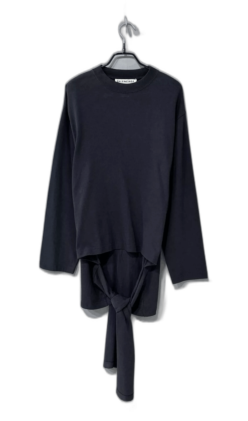 Balenciaga Long Sleeve Top with Tie