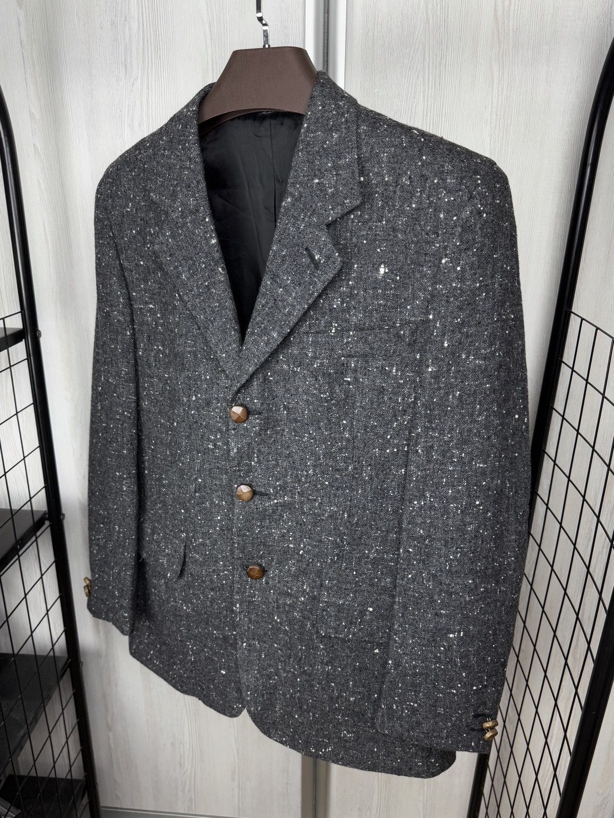 Yves Saint Laurent Yves Saint Laurent x Lanificio Paoletti wool tweed blazer 52 Size 42R - 6 Thumbnail