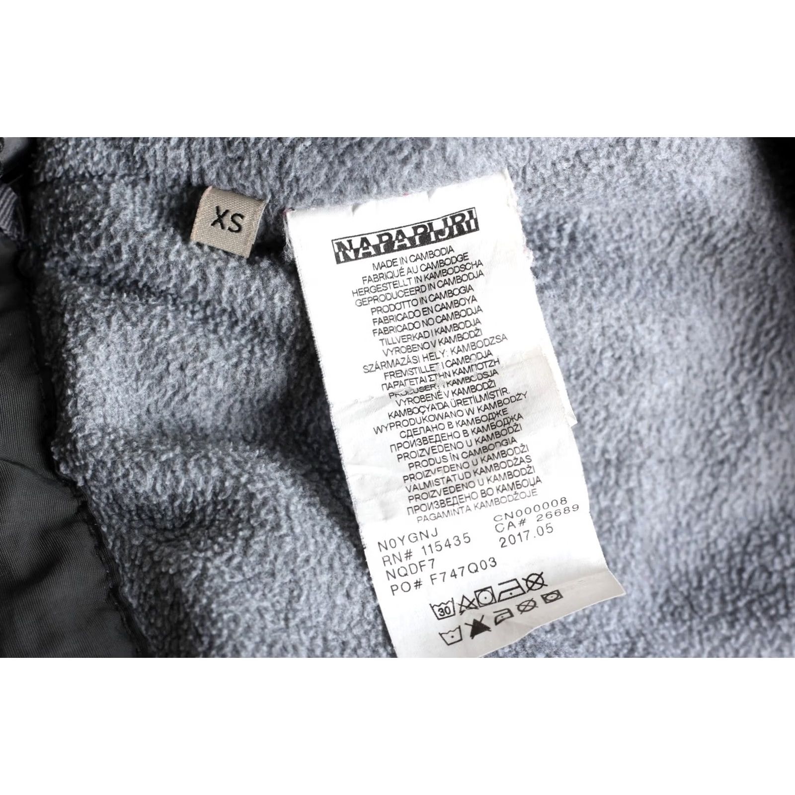 Napapijri Napapijri Jacket Winter Rainforest Hooded Anorak Jacket Men XS Grey MJ6164 Size US XS / EU 42 / 0 - 7 Thumbnail