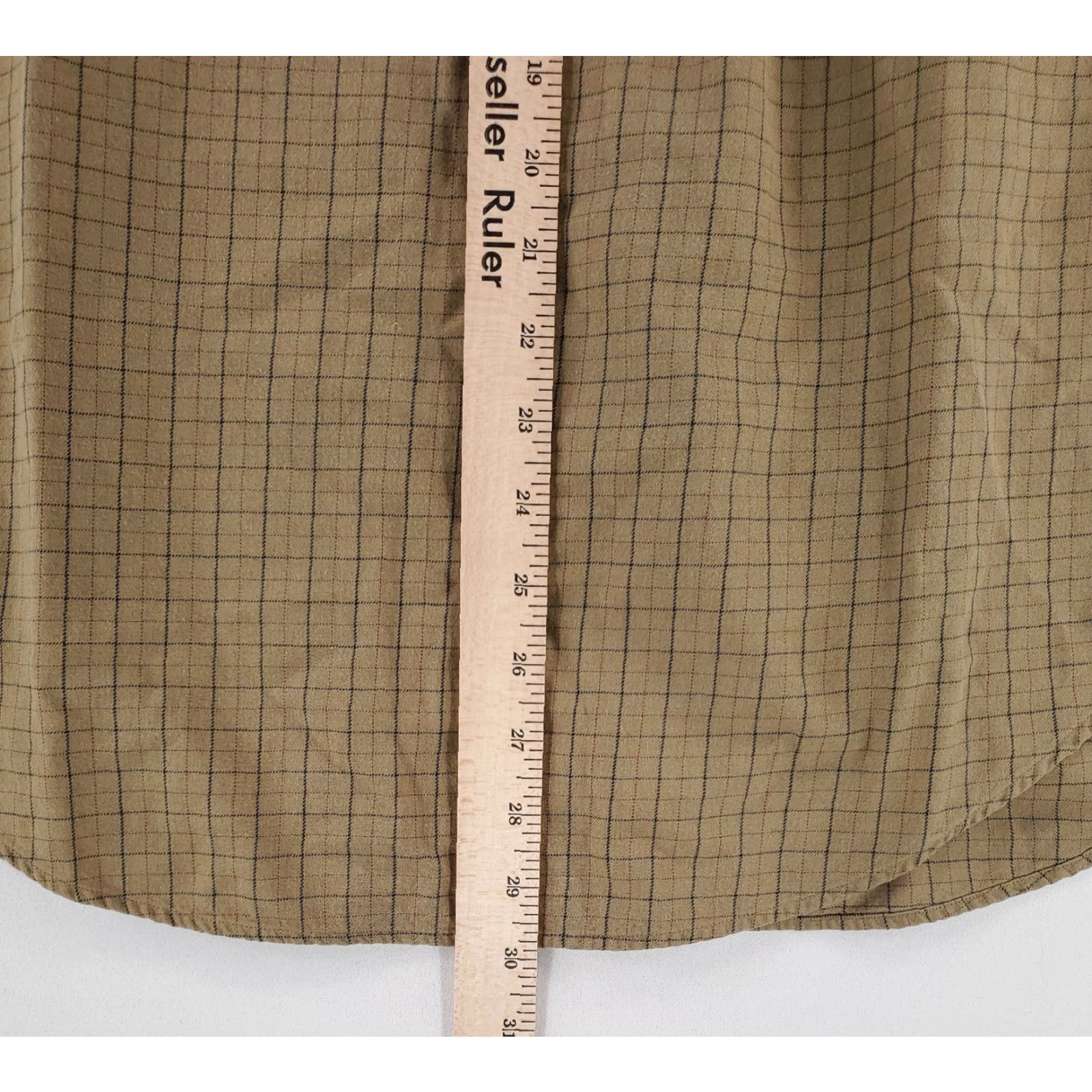 Lands' End VINTAGE Lands' End VTG 90s Viyella Button-Down Shirt Brown Check Plaid Mens M Size US M / EU 48-50 / 2 - 5 Thumbnail