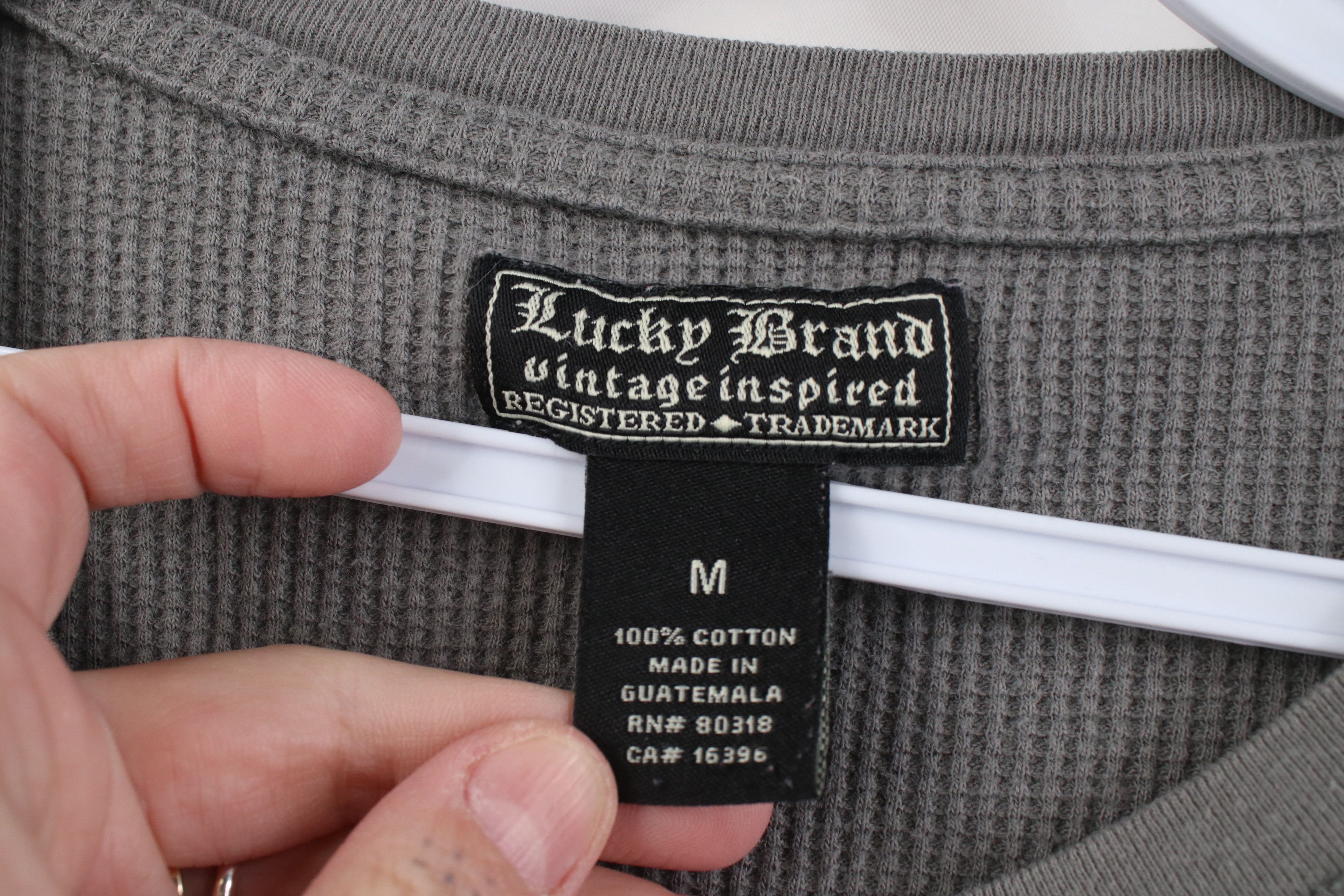 Lucky Brand Vintage Lucky Brand Thermal Waffle Knit Long Sleeve T-Shirt Size US M / EU 48-50 / 2 - 7 Thumbnail