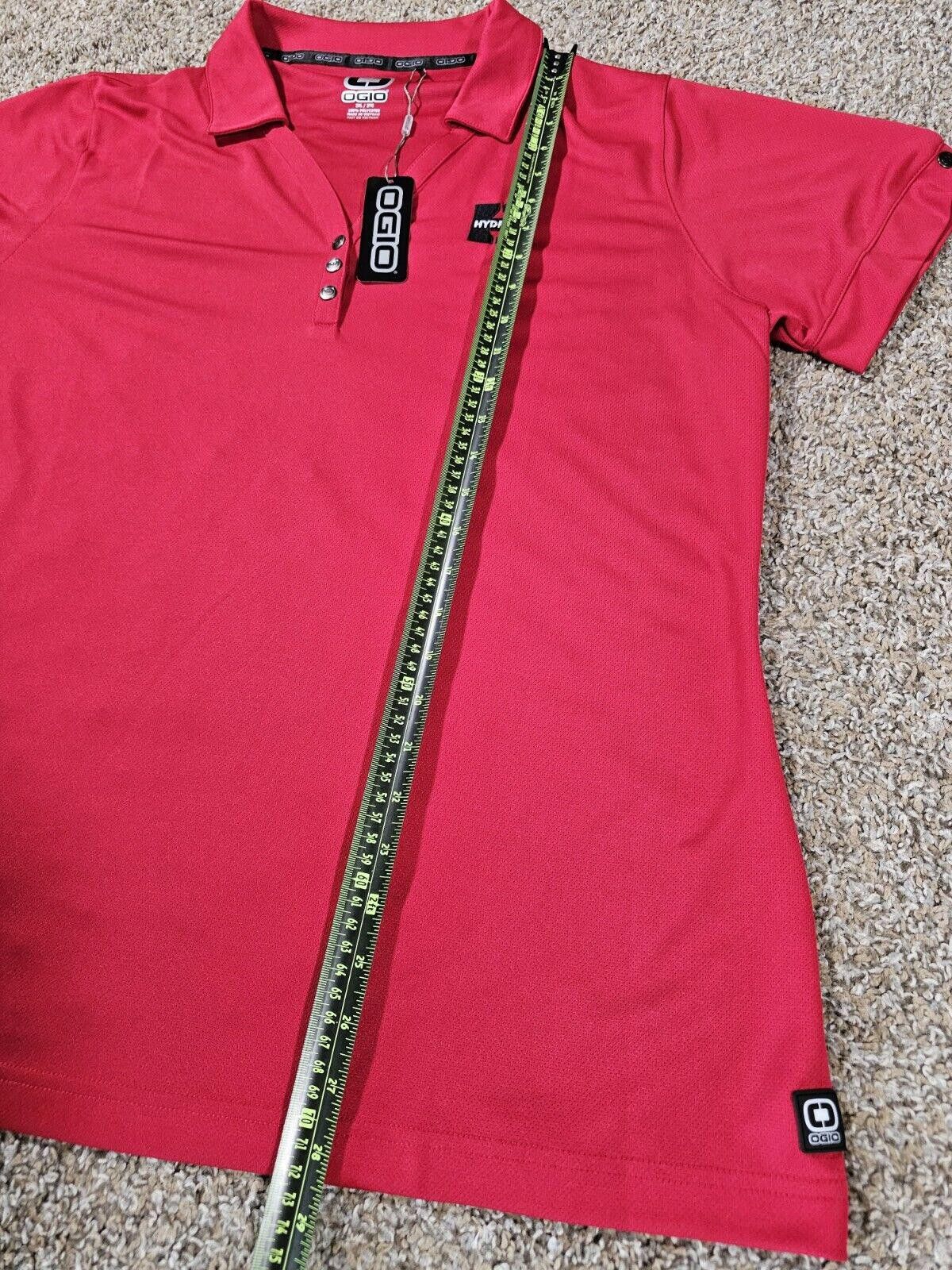 Ogio New OGIO Hydrite Womens Red Snap Polo Golf Shirt 2XL NWT Size XXL / US 16-18 / IT 52-54 - 10 Thumbnail