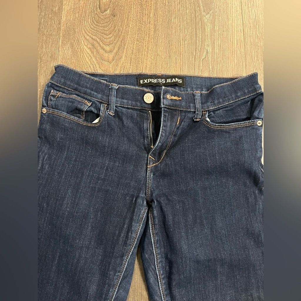 Express Express Blue Skinny Jeans Classic Denim Size 30" / US 8 / IT 44 - 2 Thumbnail