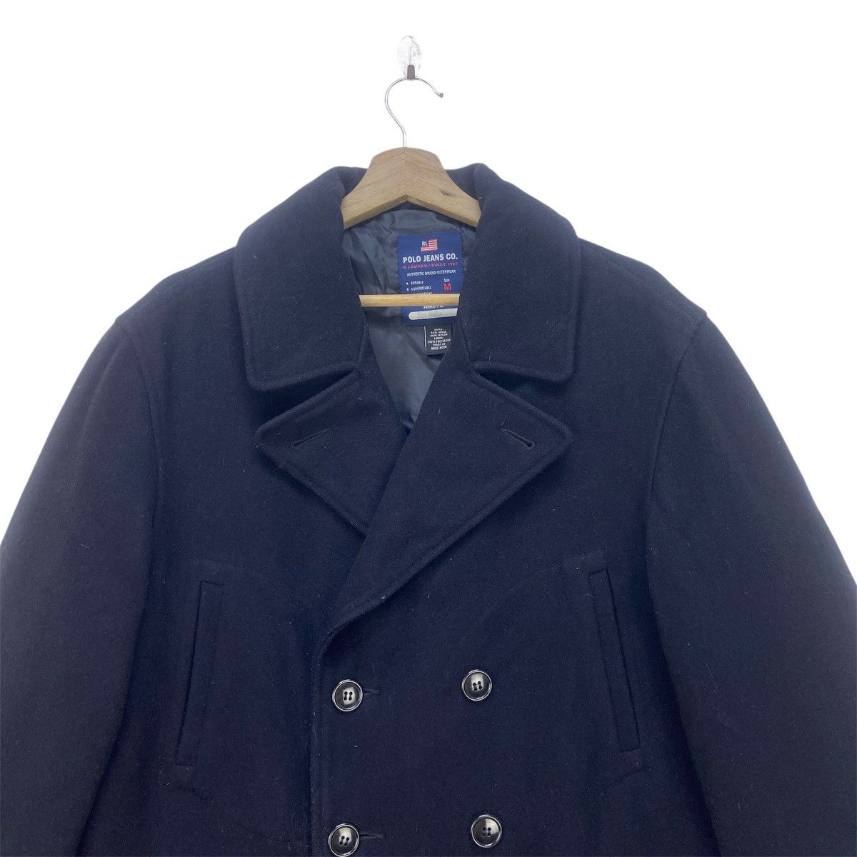 Ralph Lauren 🔥90s Polo Jeans Co. Ralph Lauren Double Breasted Wool Coat Size US M / EU 48-50 / 2 - 3 Thumbnail
