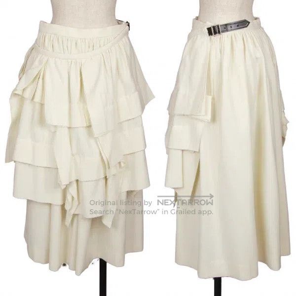 Comme des Garcons Comme Des Garcons size S Beige Retro Deformed Skirt Size 23" - 1 Thumbnail