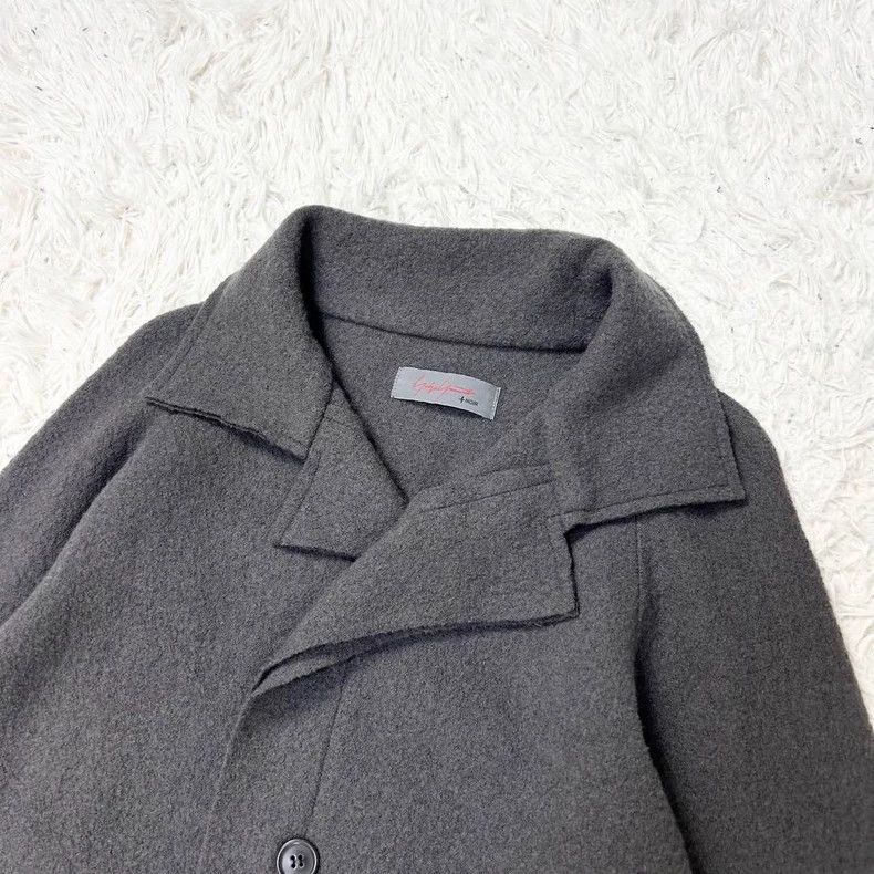 Yohji Yamamoto Yohji Yamamoto 14aw 100 wool grey thread-knit long jacket 2 Size US M / EU 48-50 / 2 - 3 Thumbnail