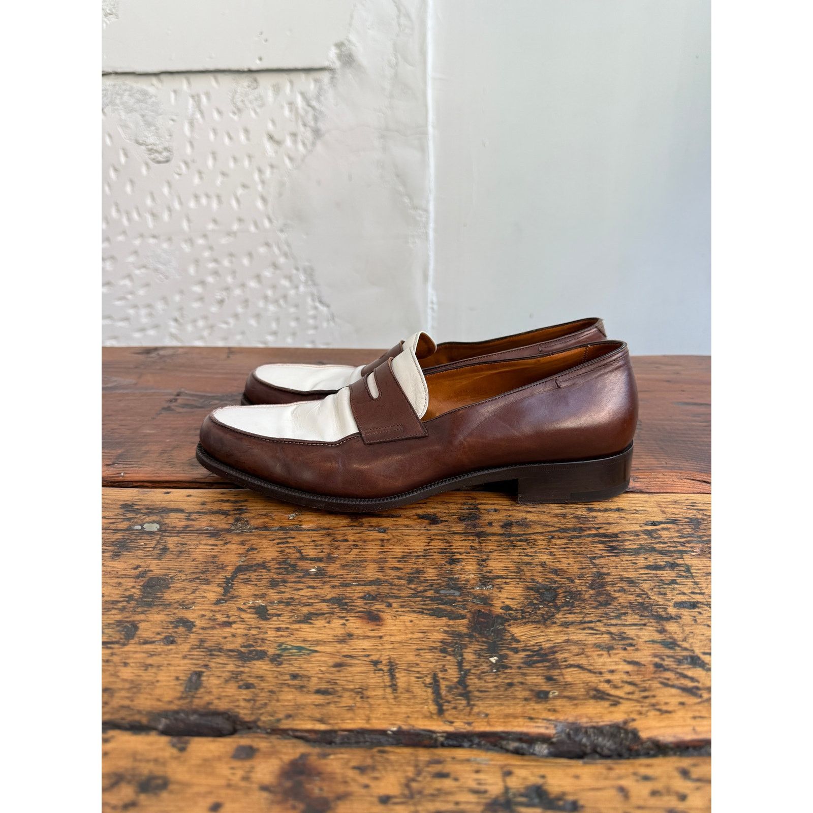 Tom Ford Tom Ford Brown and White Loafers Size US 12 / EU 45 - 5 Thumbnail