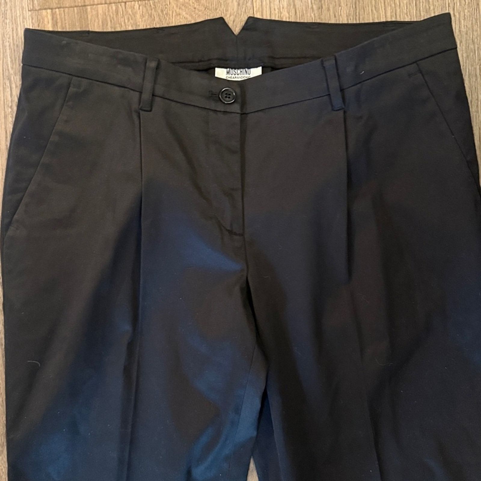 Moschino Moschino black cuffed trouser size 12 Size 34" / US 12 / IT 48 - 3 Thumbnail