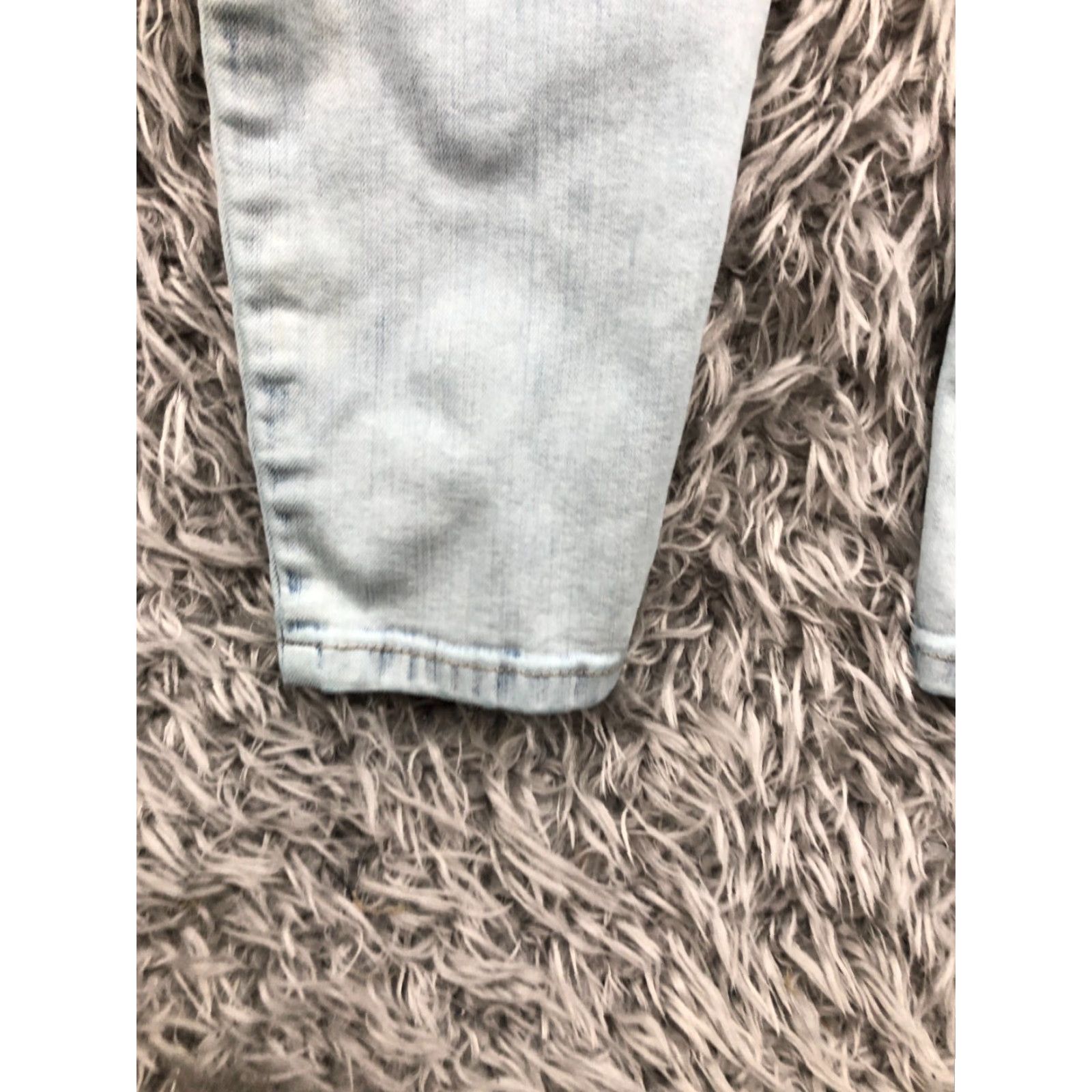 Vintage Blue Spice Skinny Jeans Size 3 Light Wash Blue Button Fly Womens Size 26" / US 2 / IT 38 - 7 Thumbnail