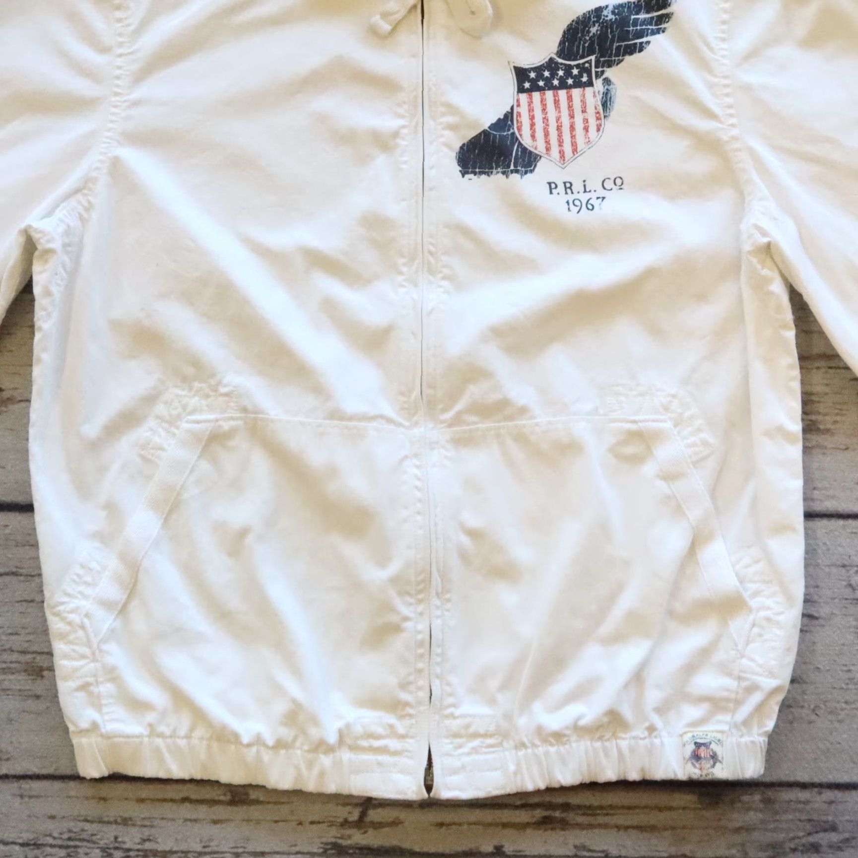 Ralph Lauren VINTAGE Polo Ralph Lauren Track Jacket Men M White Windbreaker Jacket Size US M / EU 48-50 / 2 - 3 Thumbnail