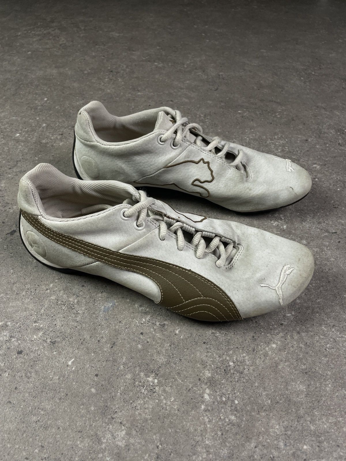 Puma × Vintage Vintage Y2K Puma Leather Big Logo Sneakers Size US 7.5 / EU 40-41 - 6 Thumbnail