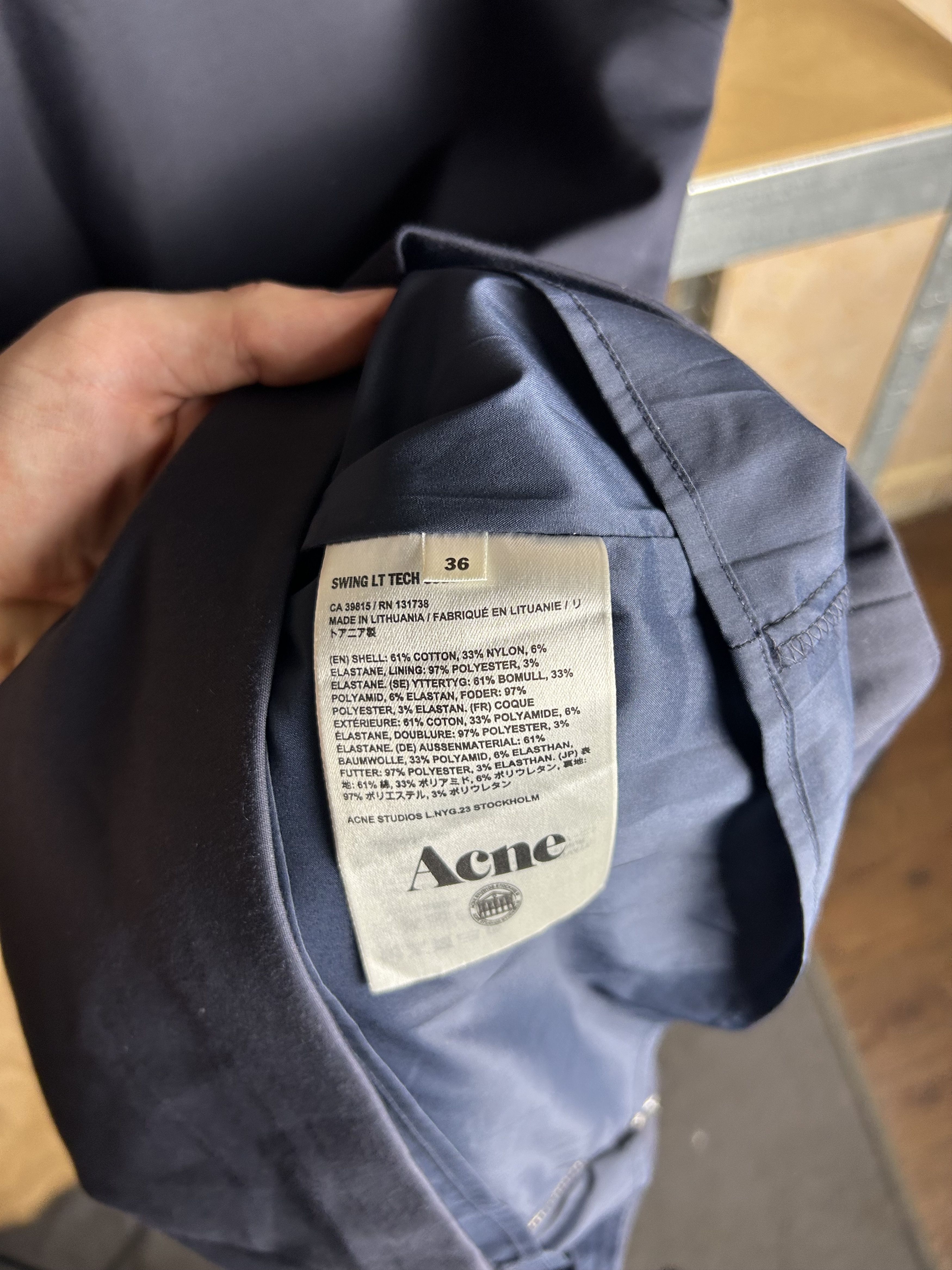 Acne Studios Vintage Acne Studios Swing LT Tech Navy Dress Size XS / US 0-2 / IT 36-38 - 14 Thumbnail