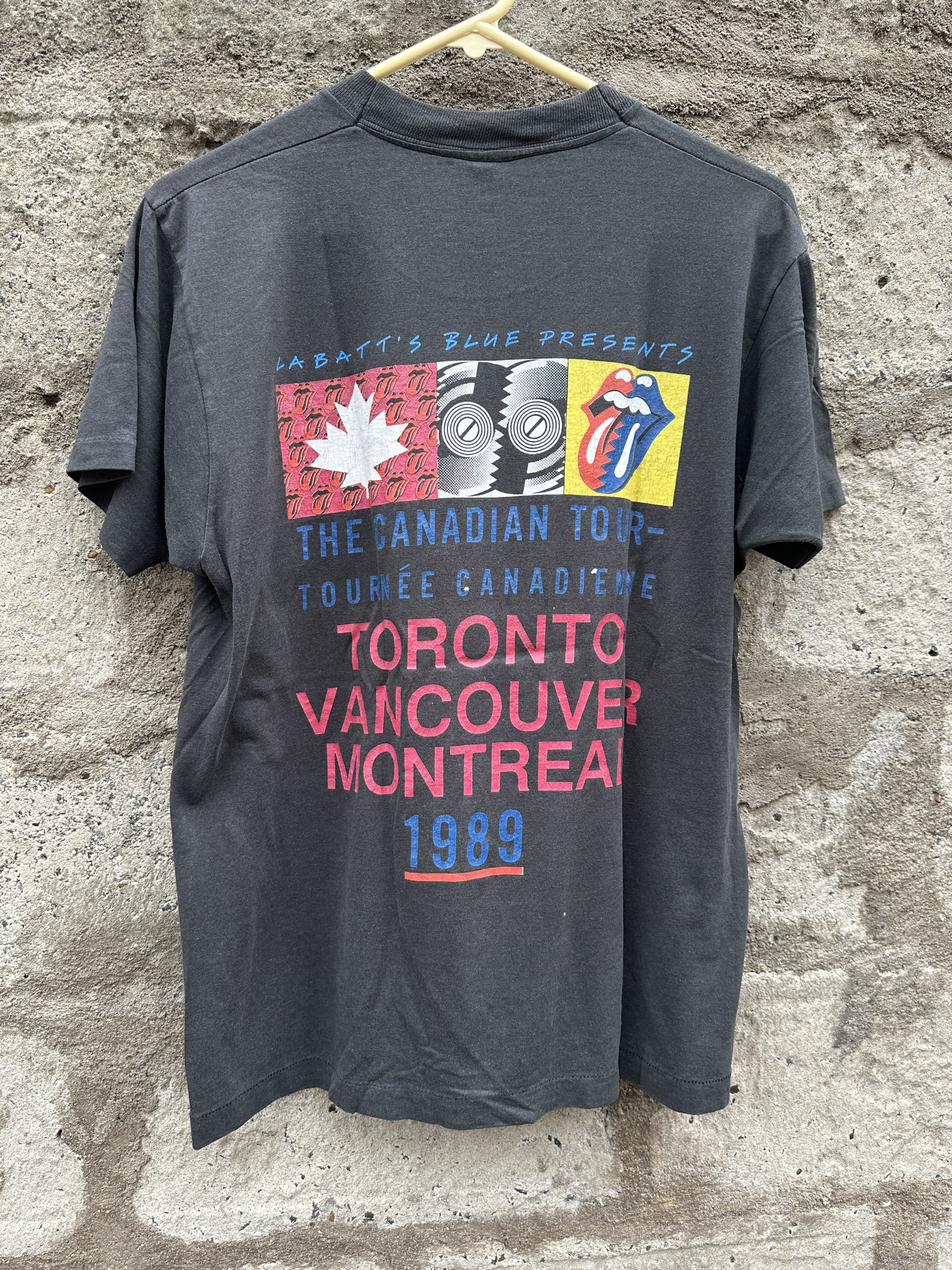 The Rolling Stones Vintage Rolling Stones 1989 Canadian Tour T-Shirt Size US L / EU 52-54 / 3 - 3 Thumbnail
