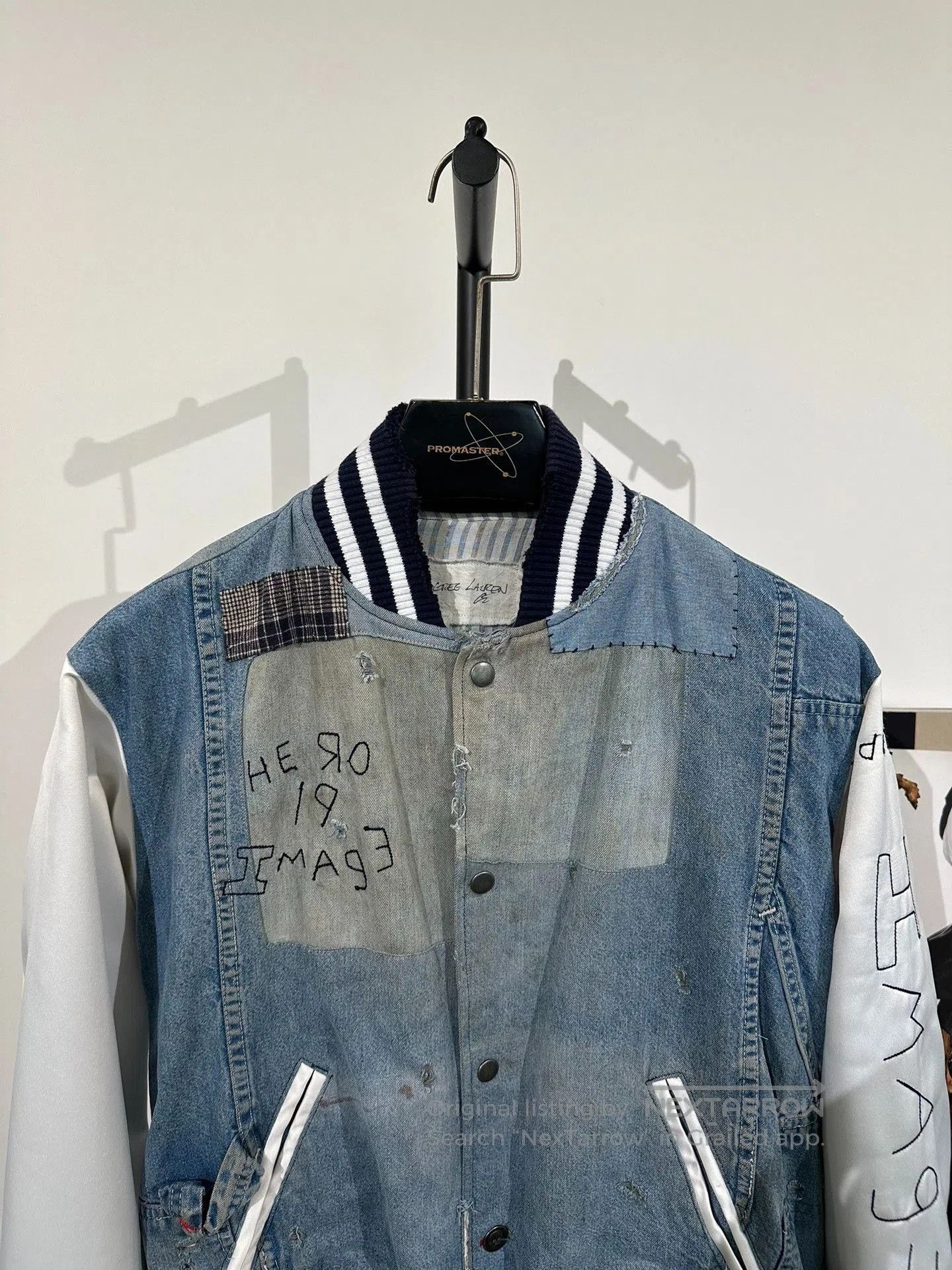 Greg Lauren Greg Lauren Silk Patchwork Baseball Jacket. Size US M / EU 48-50 / 2 - 5 Thumbnail