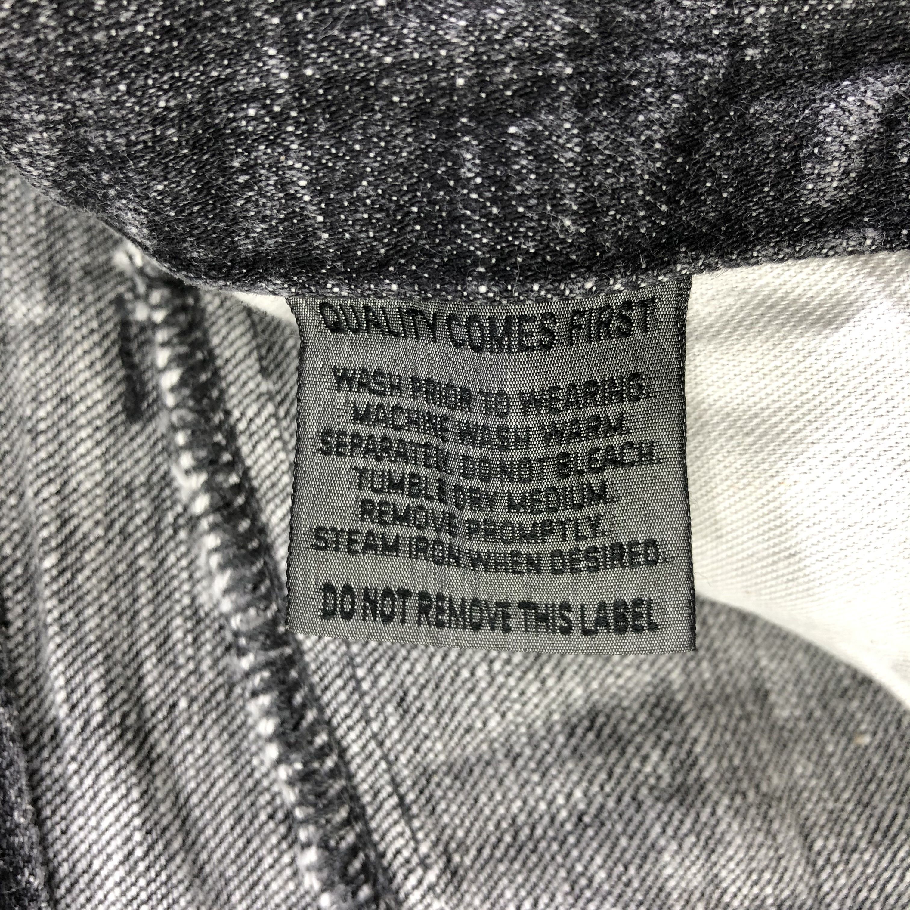 Japanese Brand Quadrophenia Faded Black Biker Jeans KJ2149 Size US 32 / EU 48 - 8 Thumbnail