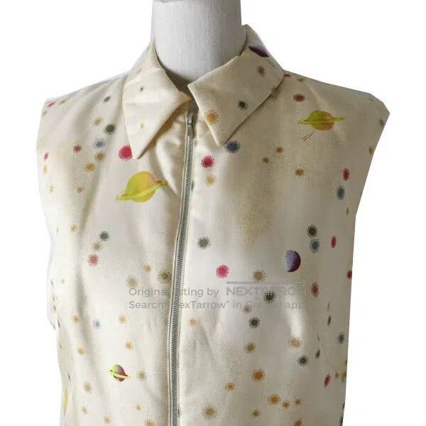 Hermes Hermes Planet-patterned medium cotton silk zippered vest Size XS / US 0-2 / IT 36-38 - 4 Thumbnail