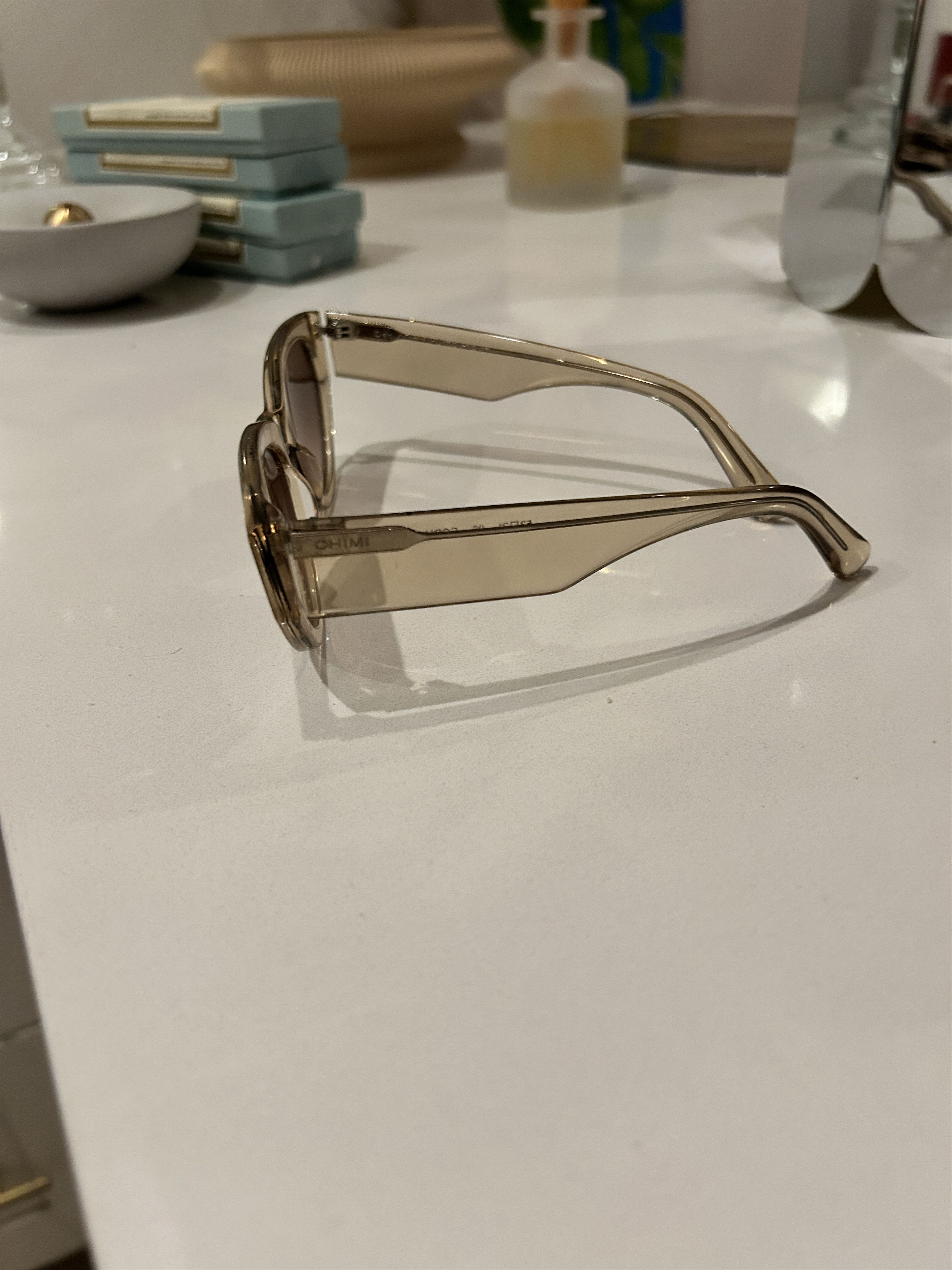 CHIMI CHIMI Clear/Light Brown sunglasses Size ONE SIZE - 2 Thumbnail